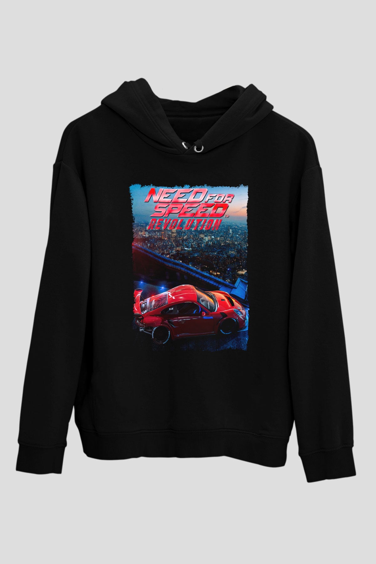 Need for Speed Siyah Unisex Hoodie