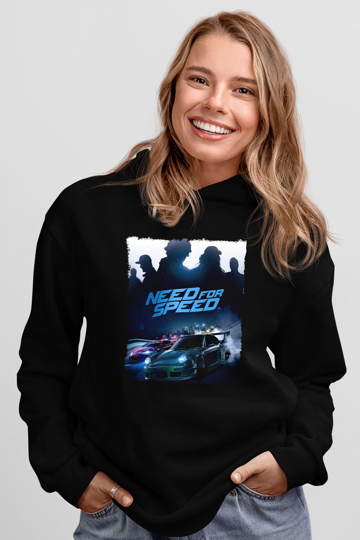 Need for Speed Siyah Unisex Hoodie