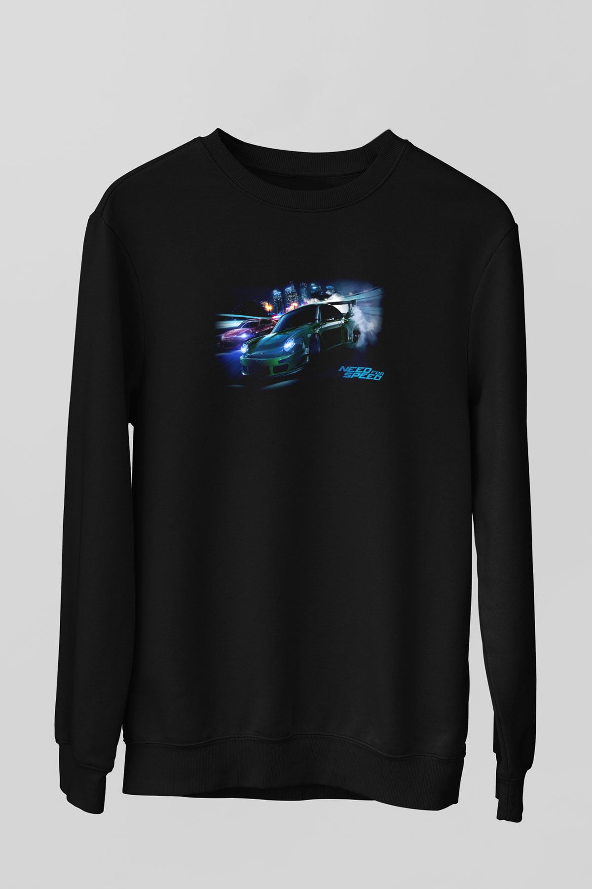 Need for Speed Siyah Unisex Sweatshirt