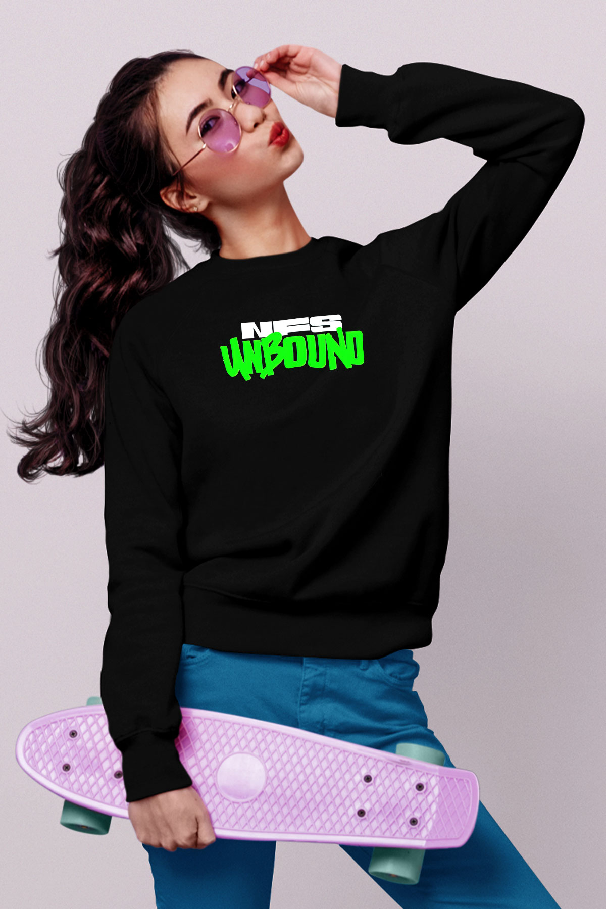 Need for Speed Siyah Unisex Sweatshirt