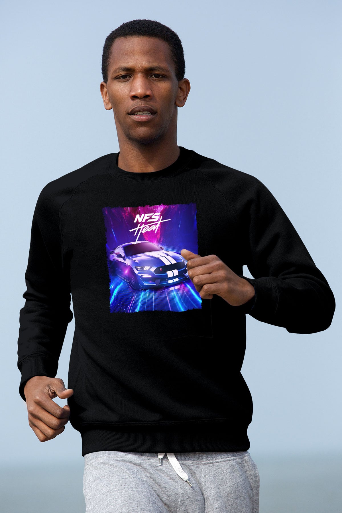 Need for Speed Siyah Unisex Sweatshirt