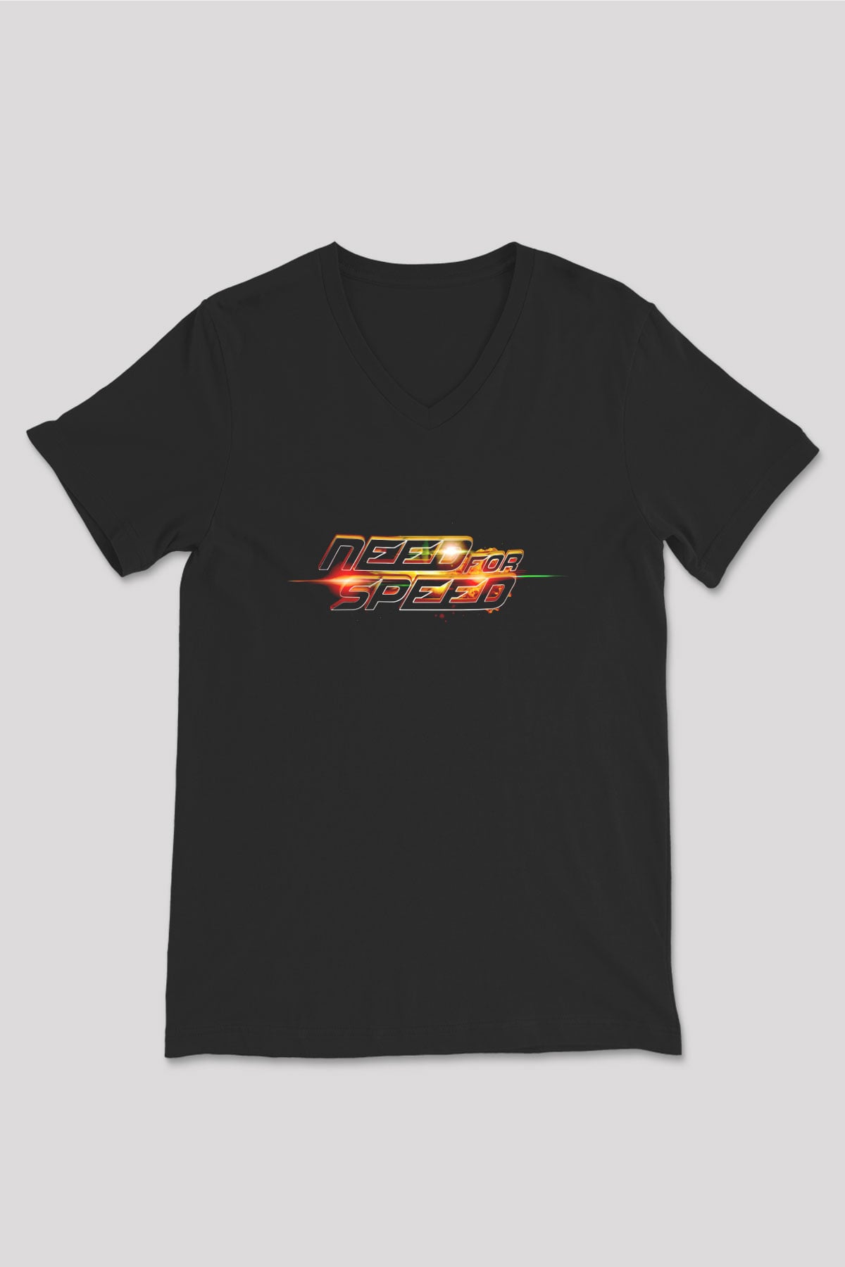 Need for Speed Siyah Unisex V Yaka Tişört