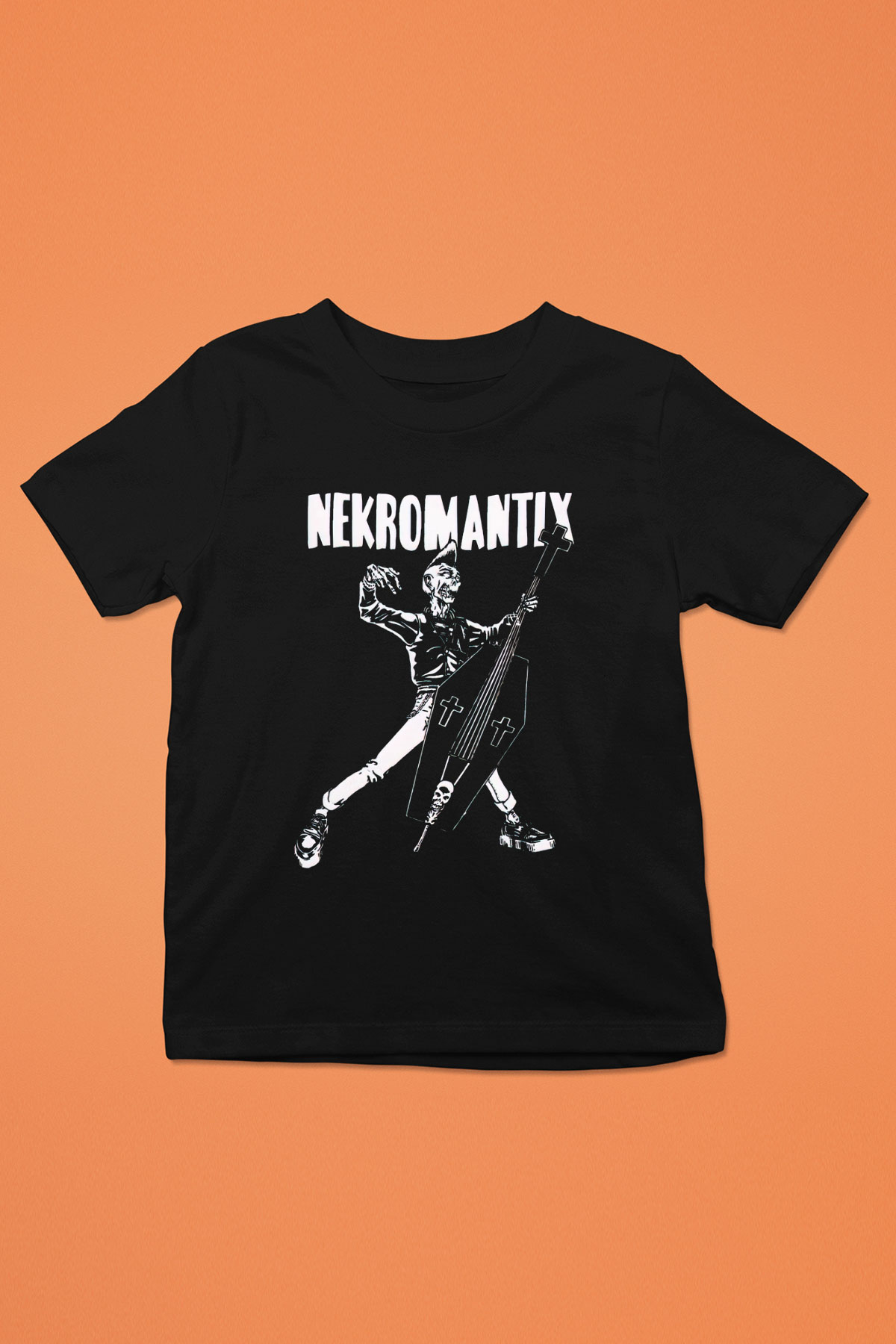 Nekromantix Siyah Unisex Çocuk Tişört