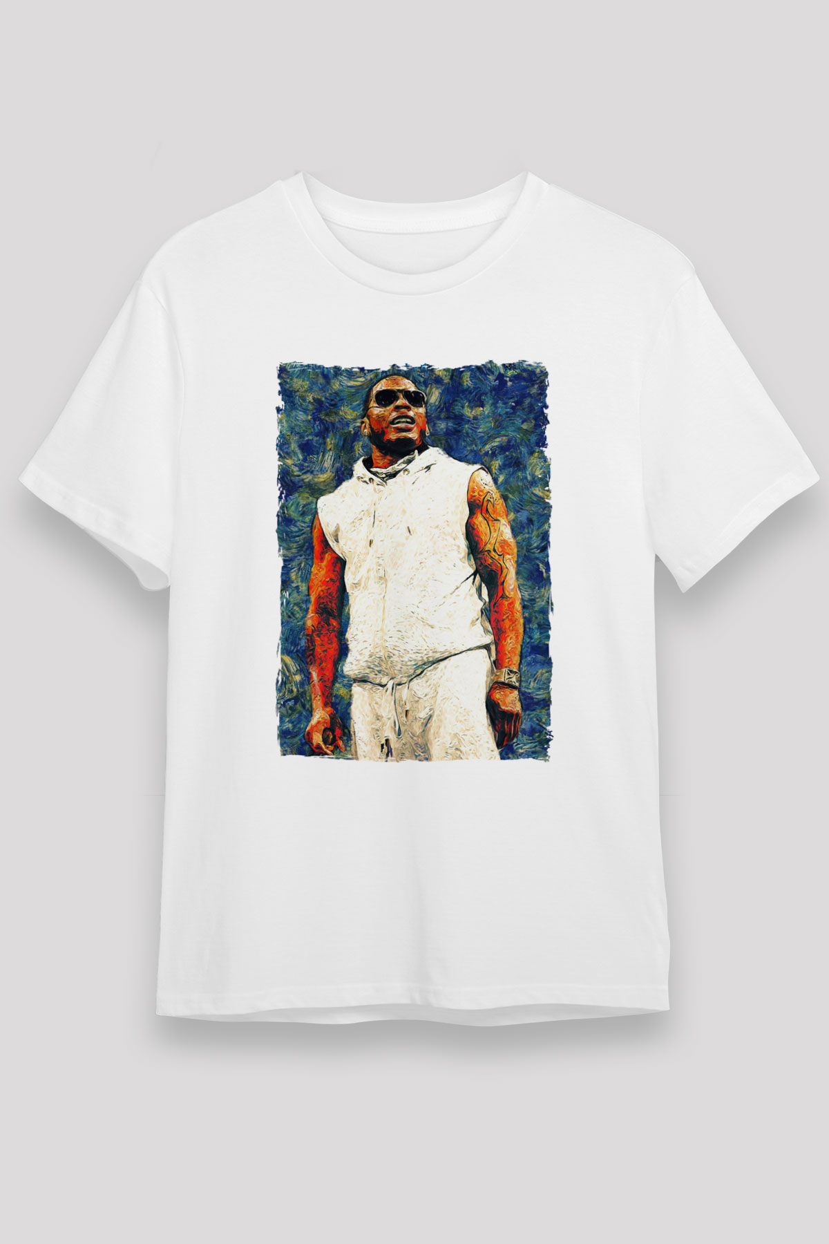 Nelly Beyaz Unisex Tişört T-Shirt - TişörtFabrikası