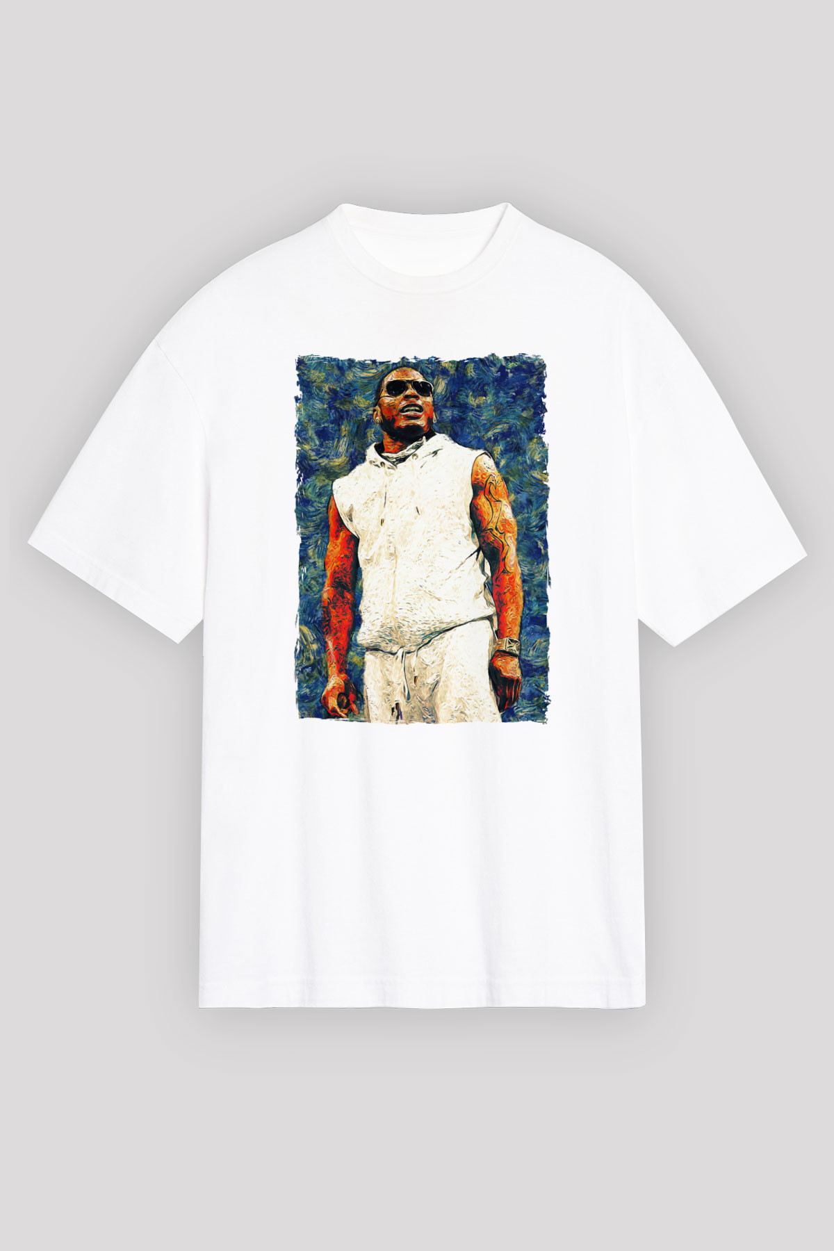 Nelly Beyaz Unisex Tişört T-Shirt - TişörtFabrikası