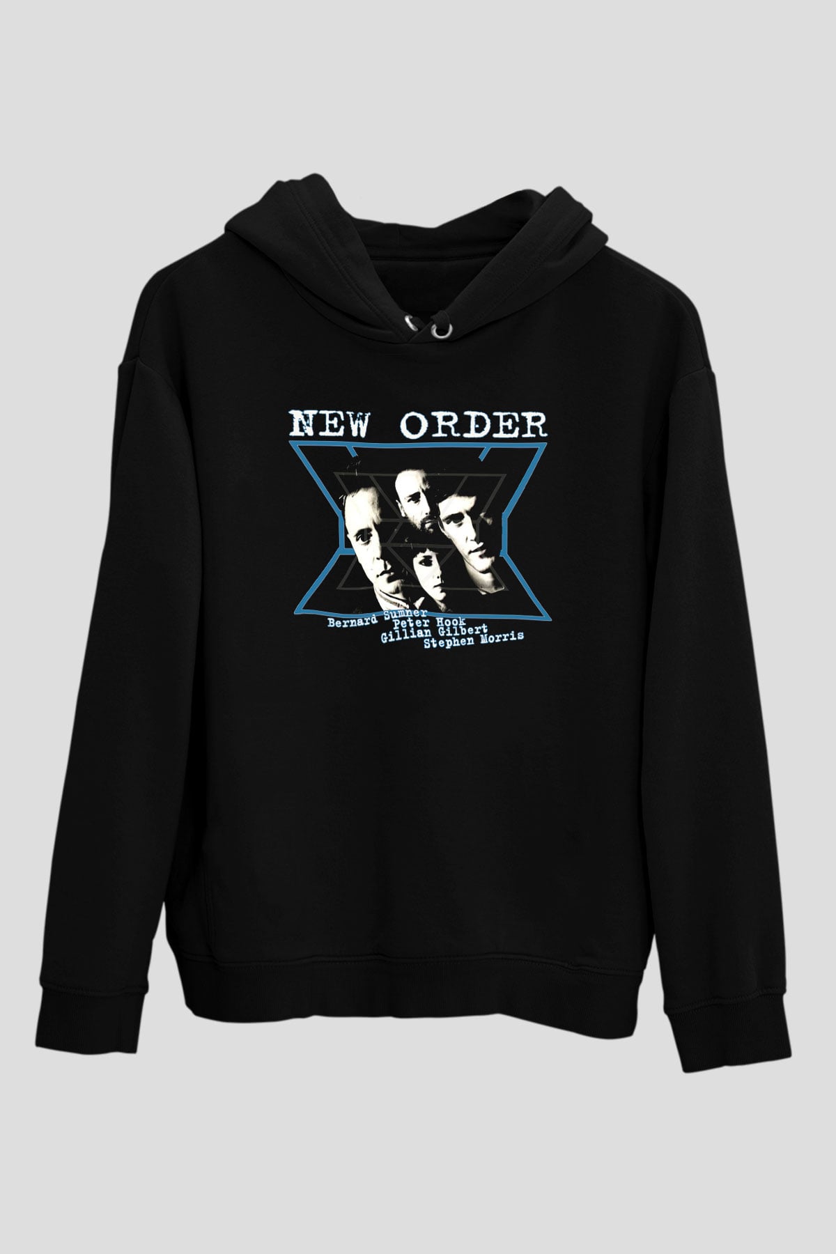 New Order Siyah Unisex Hoodie