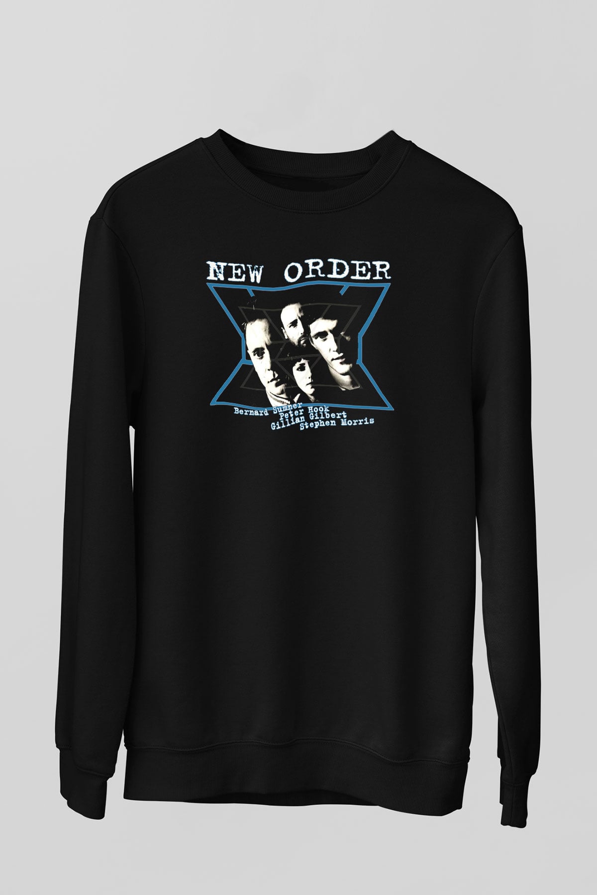 New Order Siyah Unisex Sweatshirt