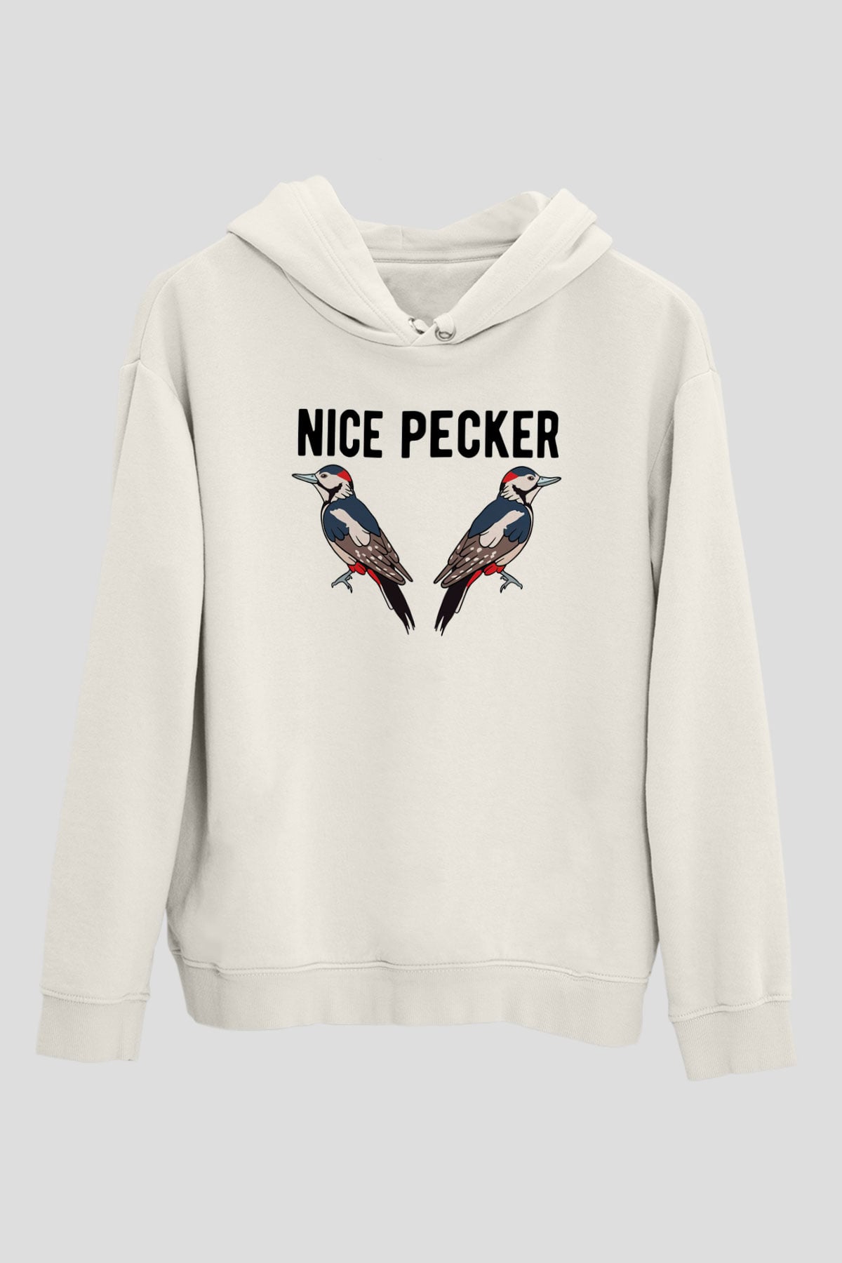 Nice PeckerBeyaz  Unisex Hoodie