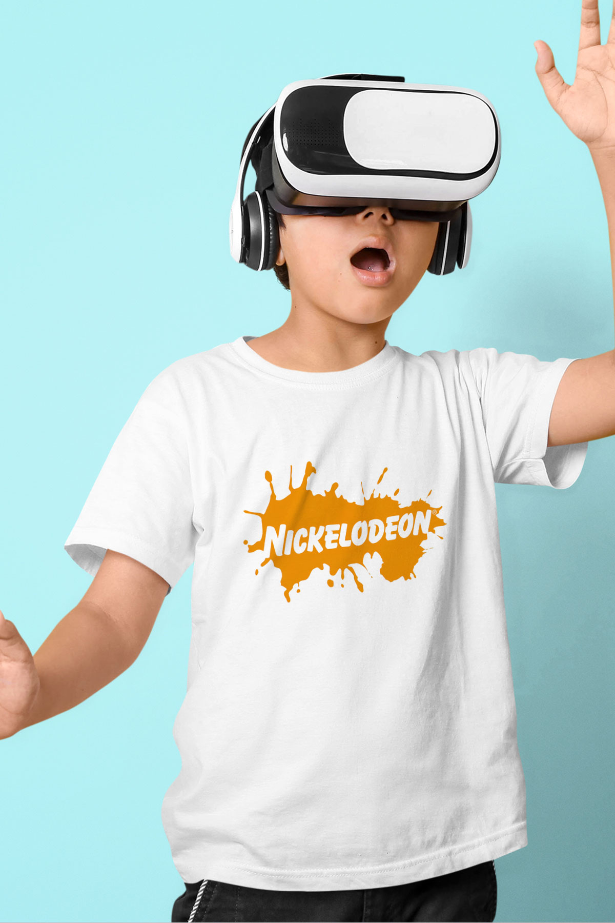 Nickelodeon Baskılı Beyaz Unisex Çocuk Tişört