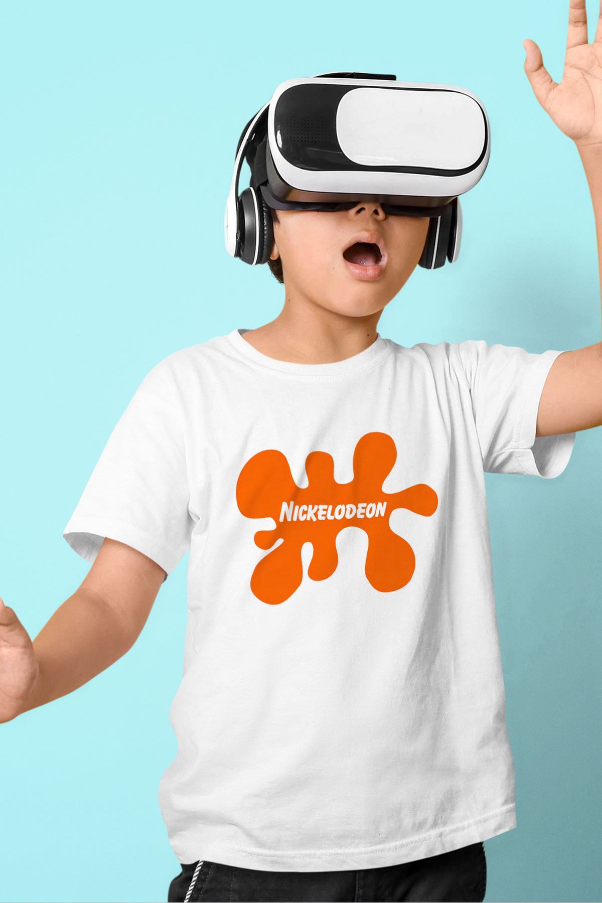 Nickelodeon Beyaz Unisex Çocuk Tişört