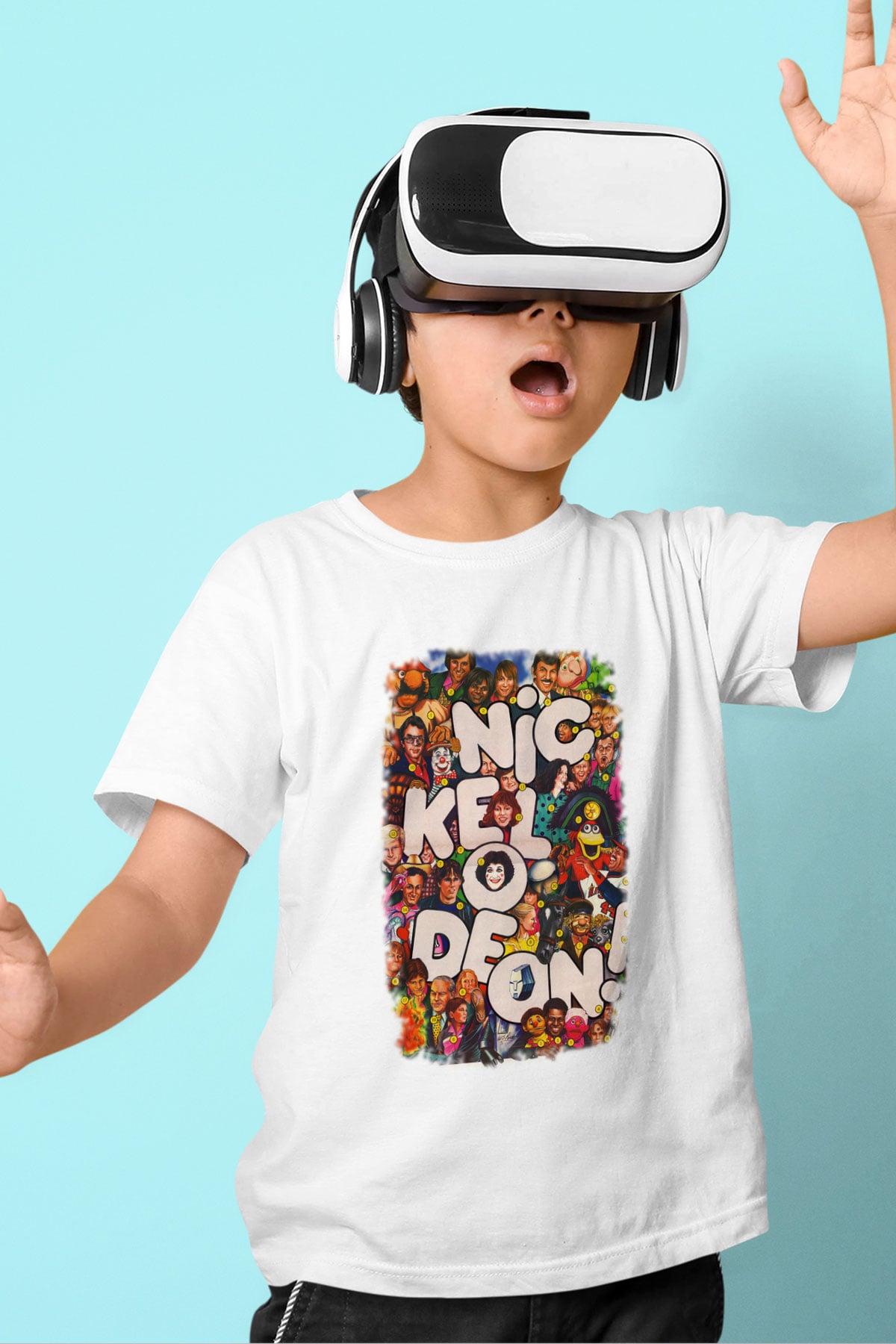 Nickelodeon Beyaz Unisex Çocuk Tişört