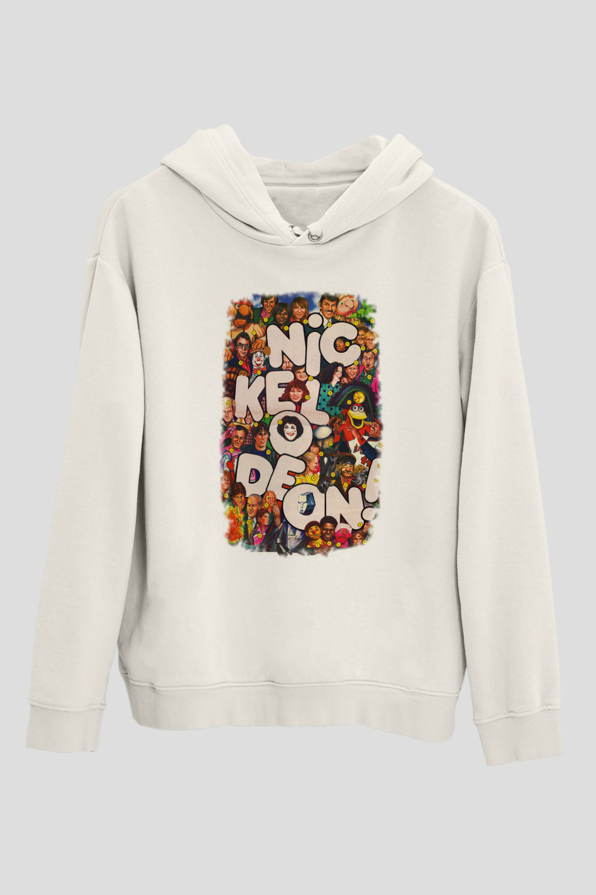 Nickelodeon Beyaz Unisex Hoodie