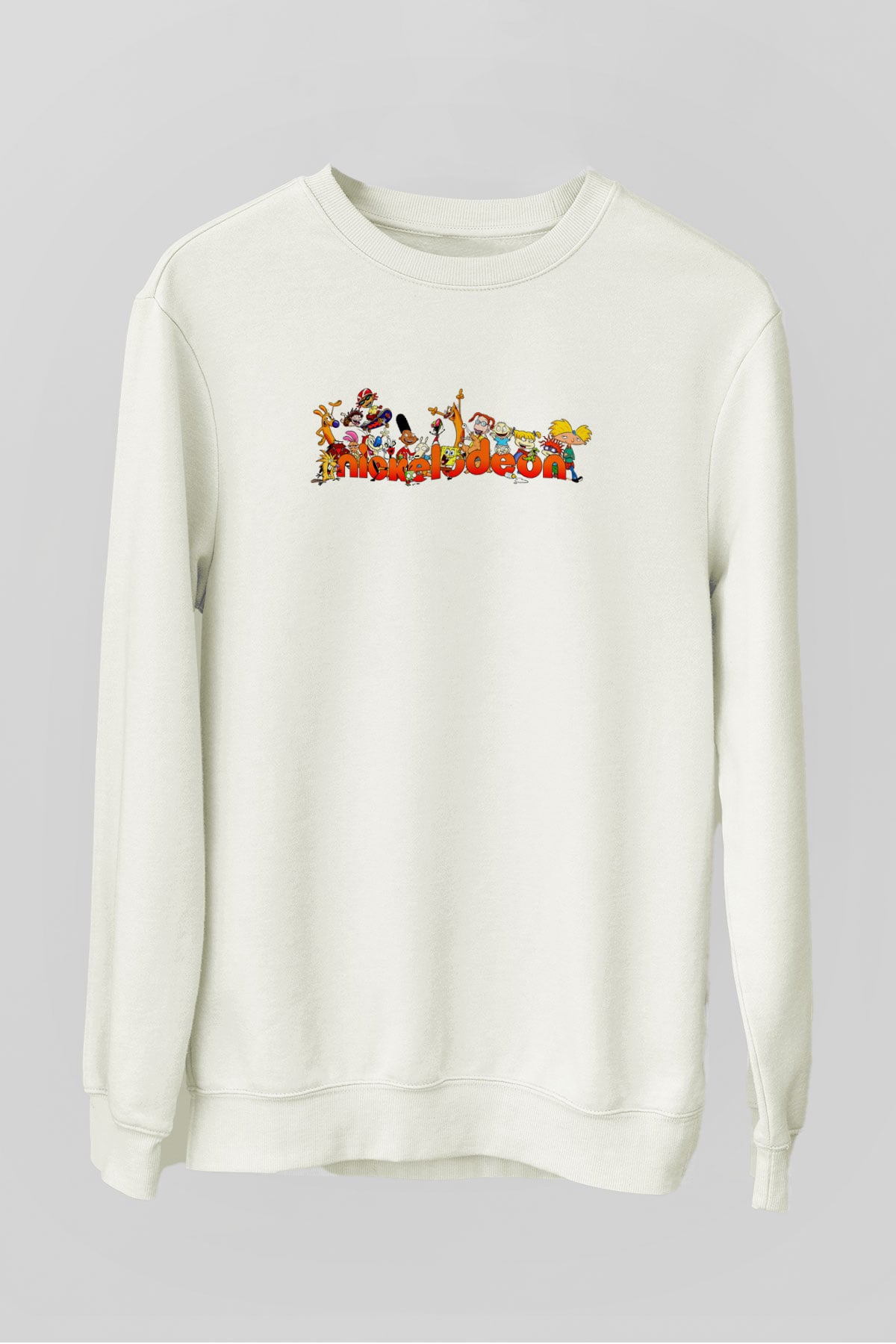 Nickelodeon Beyaz Unisex Sweatshirt