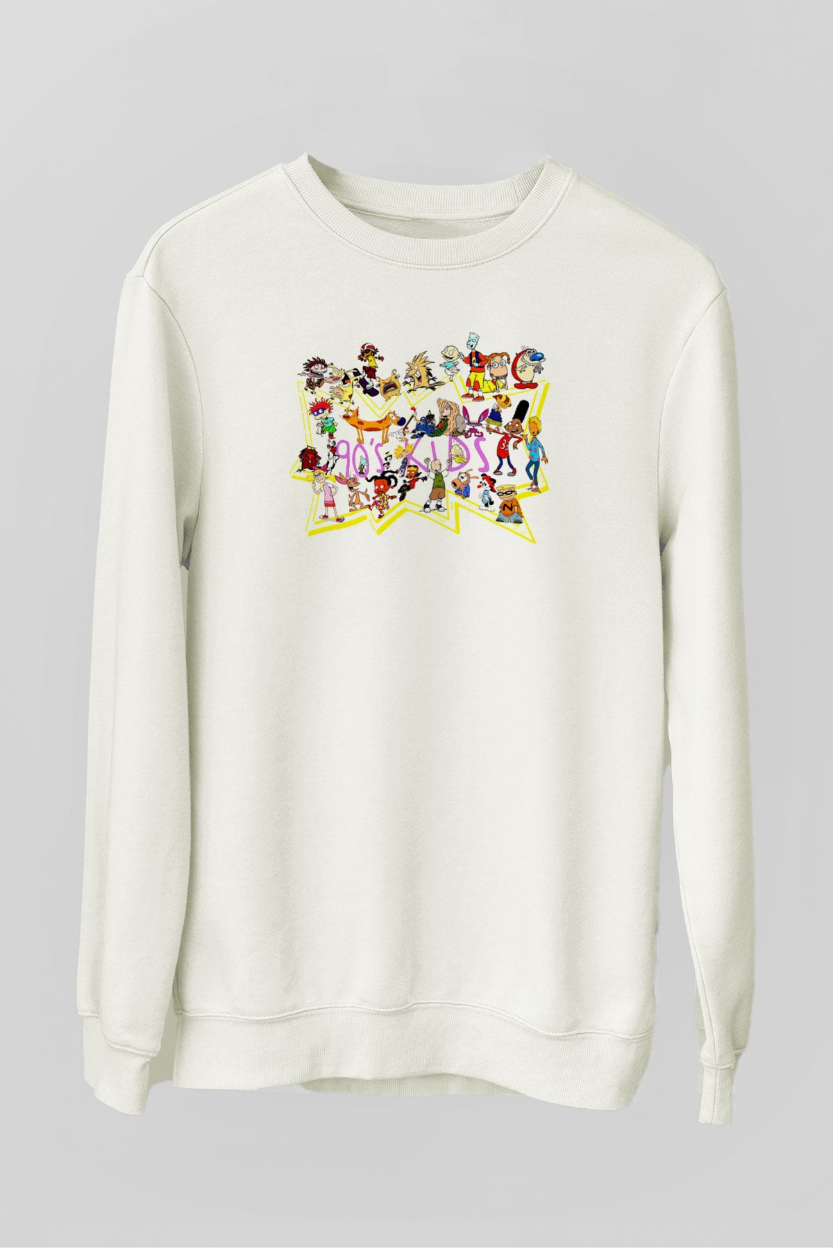 Nickelodeon Beyaz Unisex Sweatshirt