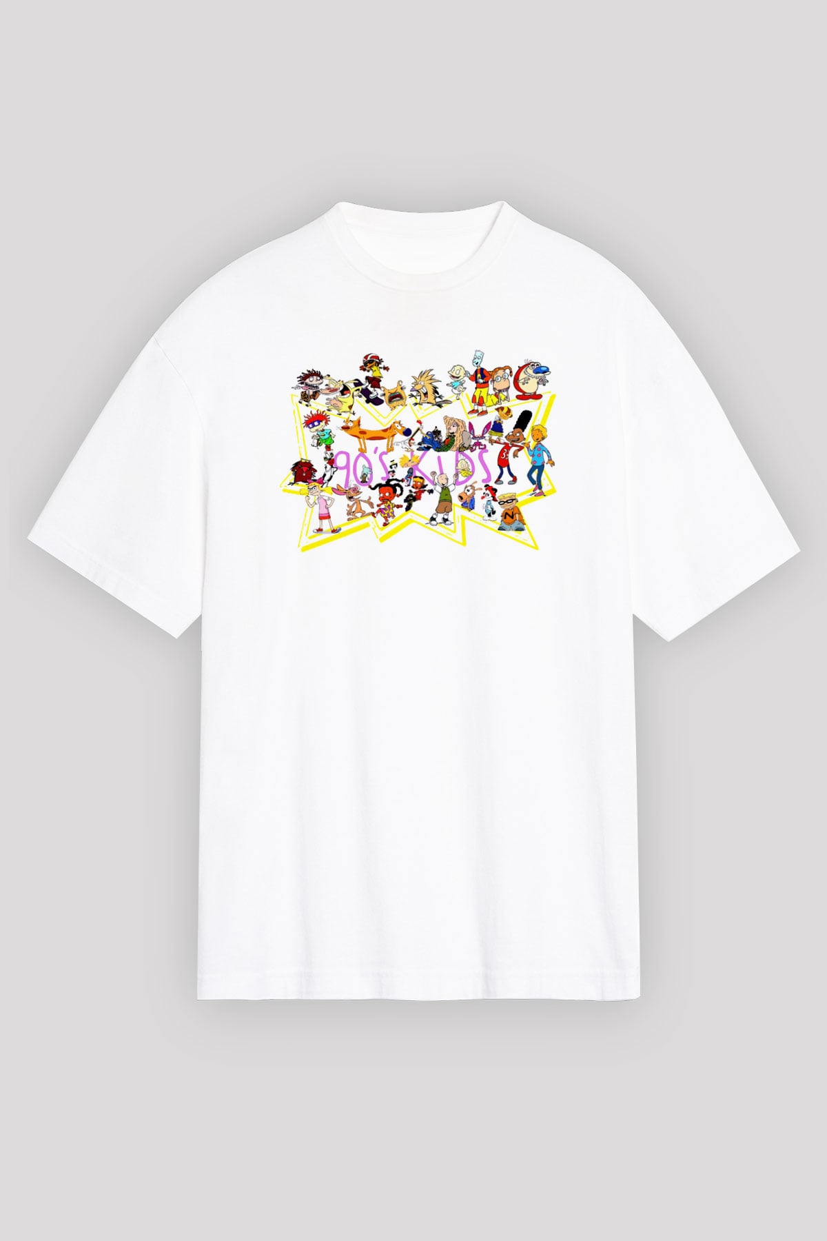 Nickelodeon Beyaz Unisex Tişört T-Shirt