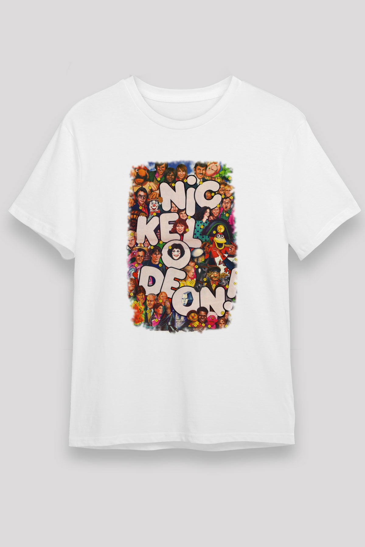 Nickelodeon Beyaz Unisex Tişört T-Shirt