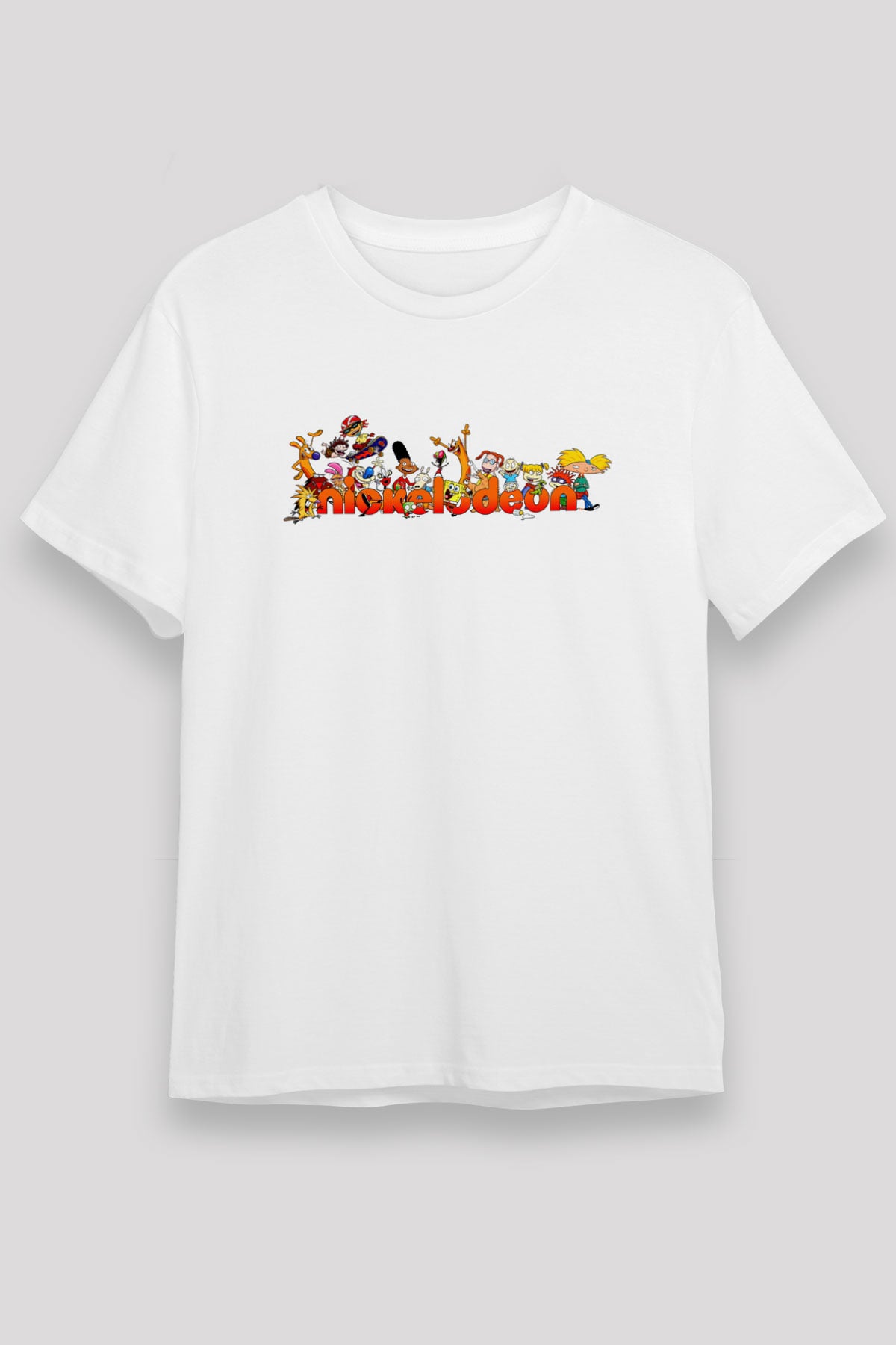 Nickelodeon Beyaz Unisex Tişört T-Shirt