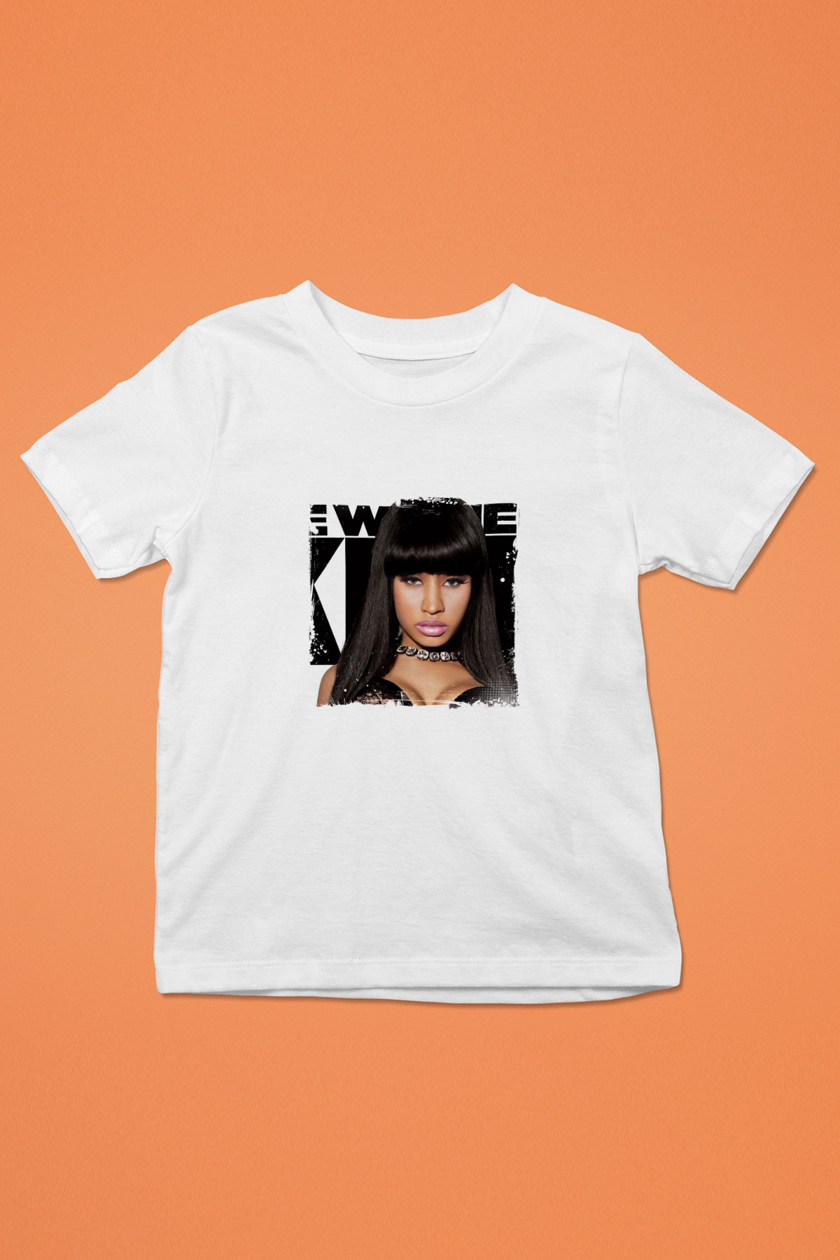 Nicki Minaj Baskılı Unisex Beyaz Çocuk Tişört