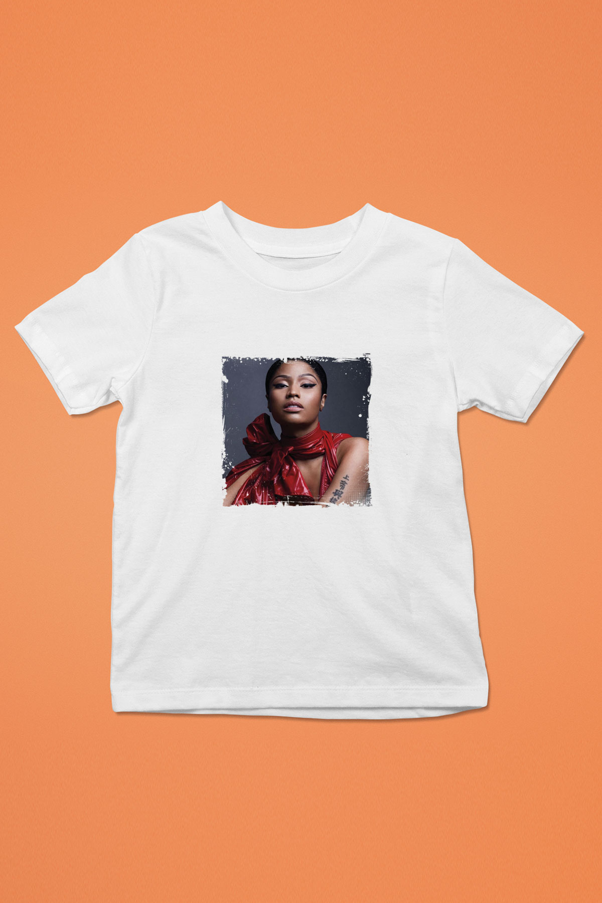 Nicki Minaj Baskılı Unisex Beyaz Çocuk Tişört