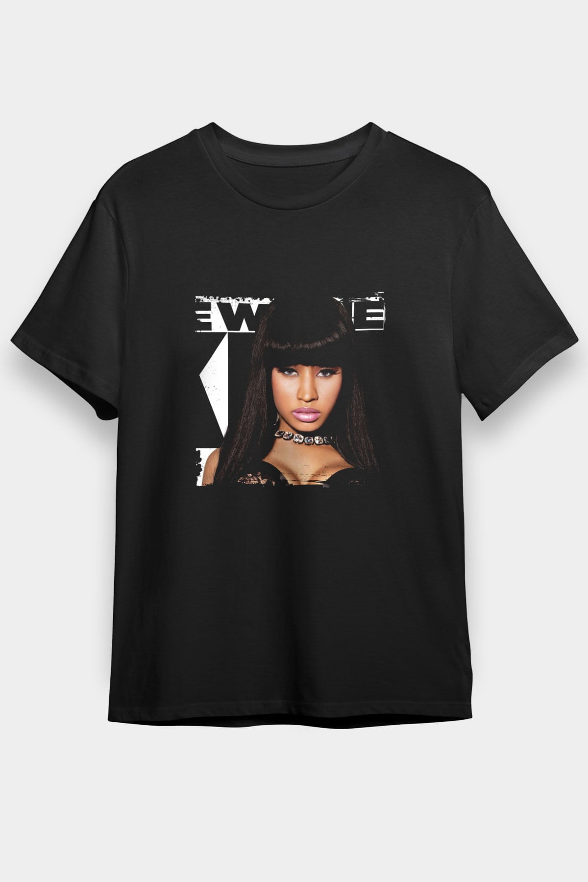 Nicki Minaj Baskılı Unisex Siyah Tişört