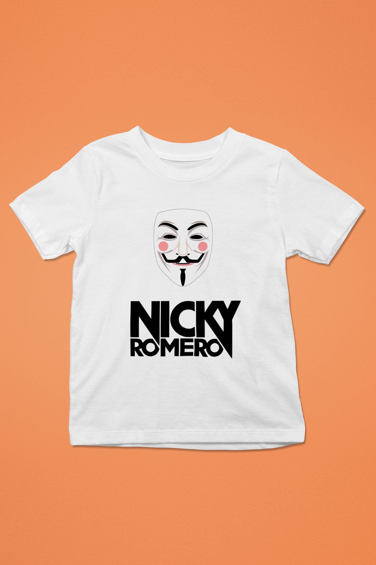 Nicky Romero Baskılı Beyaz Unisex Çocuk Tişört