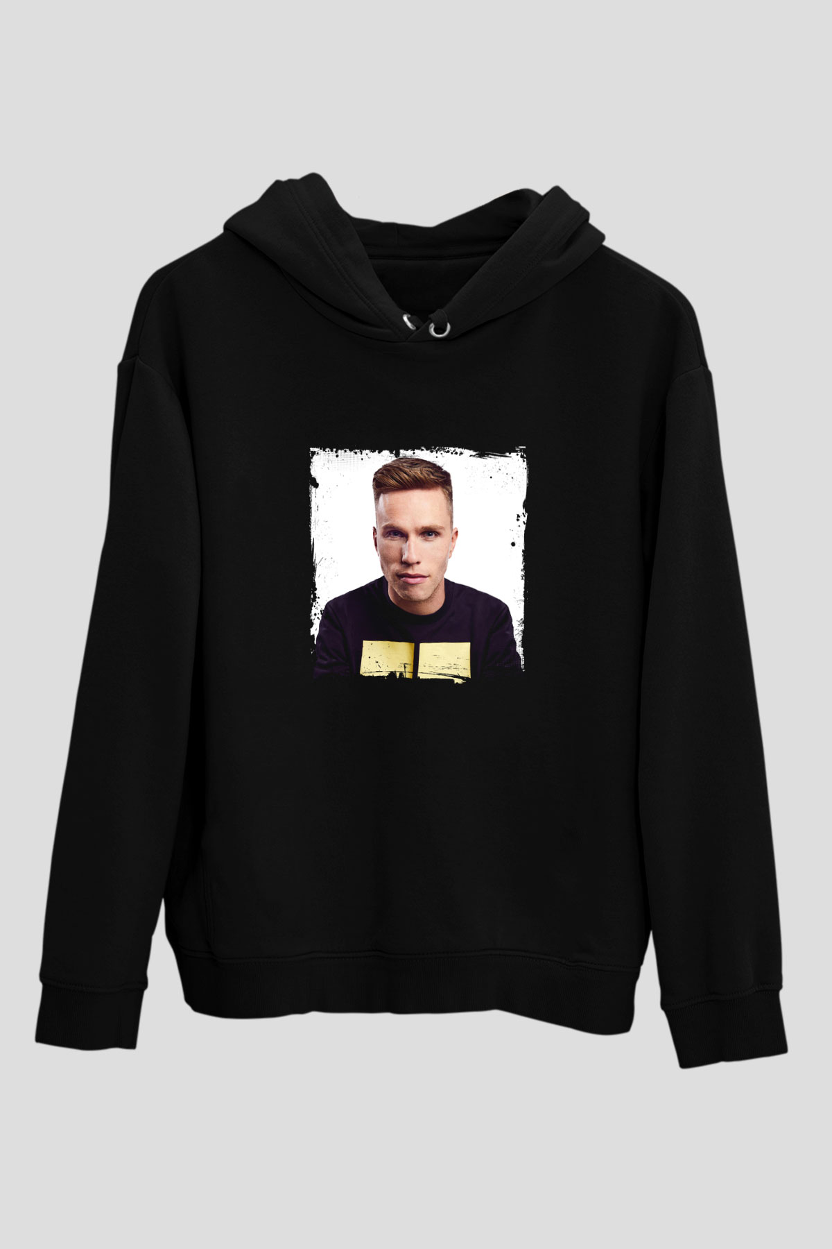 Nicky Romero Baskılı Unisex Siyah Hoodie