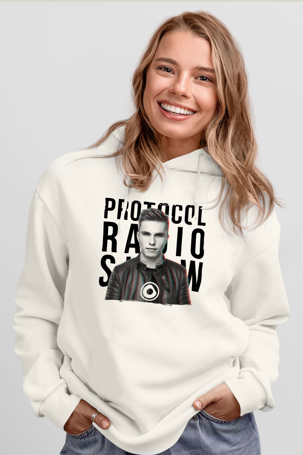 Nicky Romero Beyaz Unisex Kapüşonlu Sweatshirt