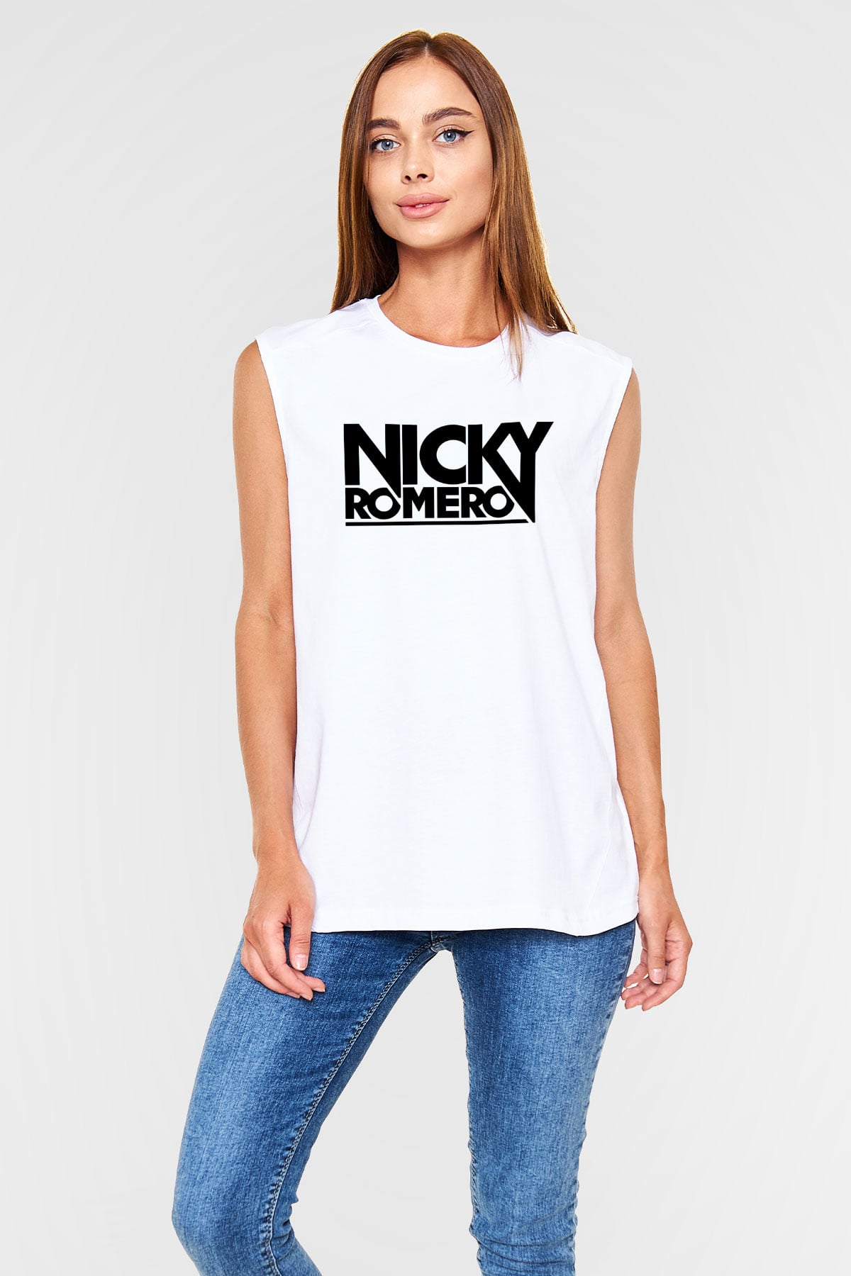 Nicky Romero Beyaz Unisex Kolsuz Tişört