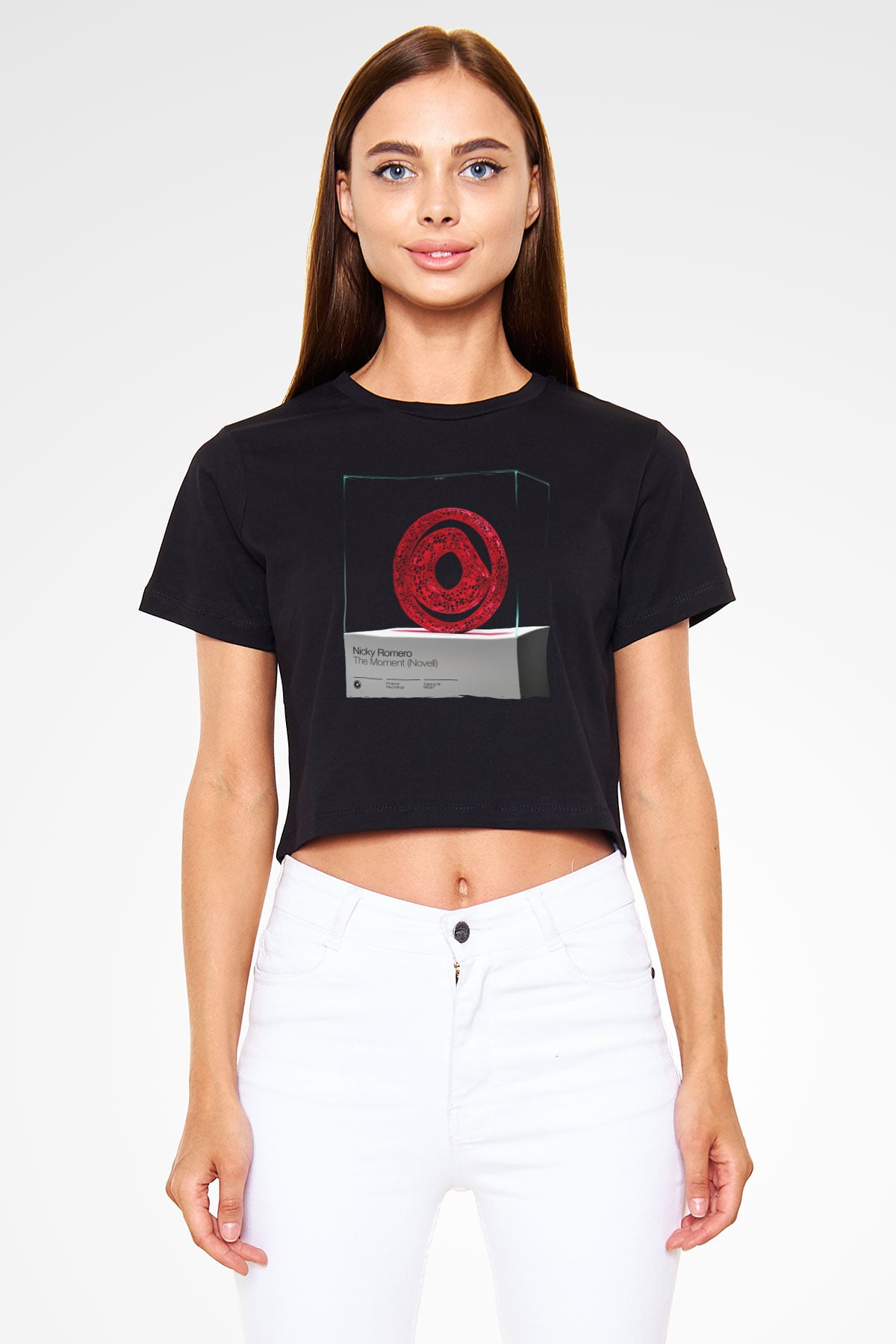 Nicky Romero Siyah  Crop Top Tişört