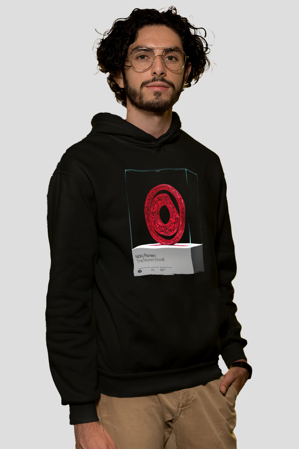 Nicky Romero Siyah Unisex Kapüşonlu Sweatshirt
