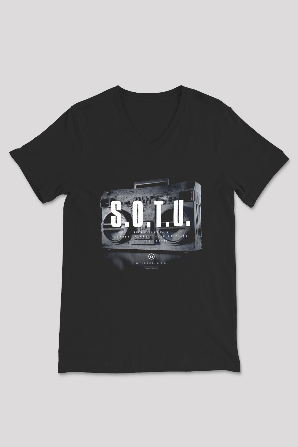 Nicky Romero Siyah Unisex V Yaka Tişört