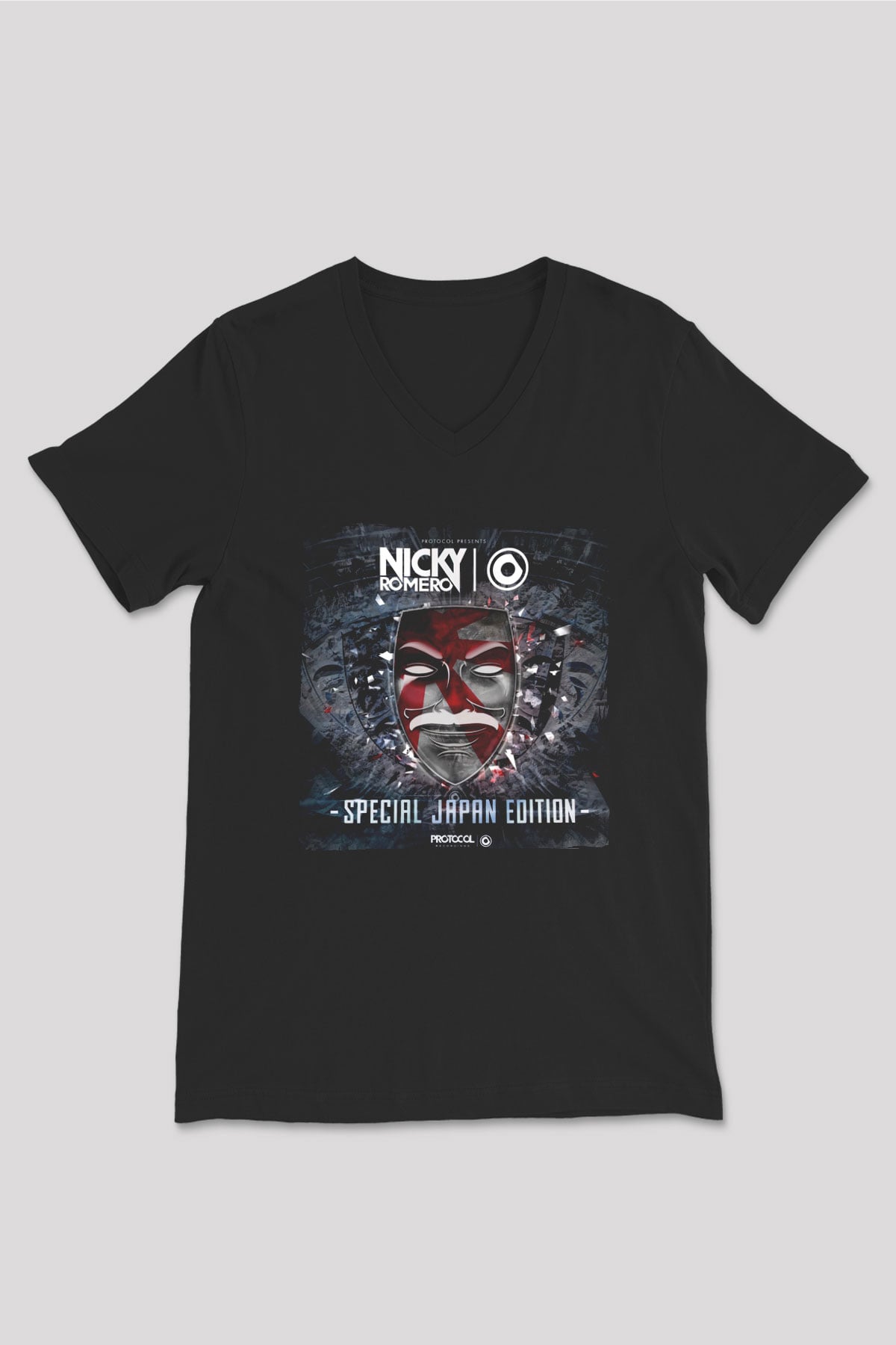 Nicky Romero Siyah Unisex V Yaka Tişört