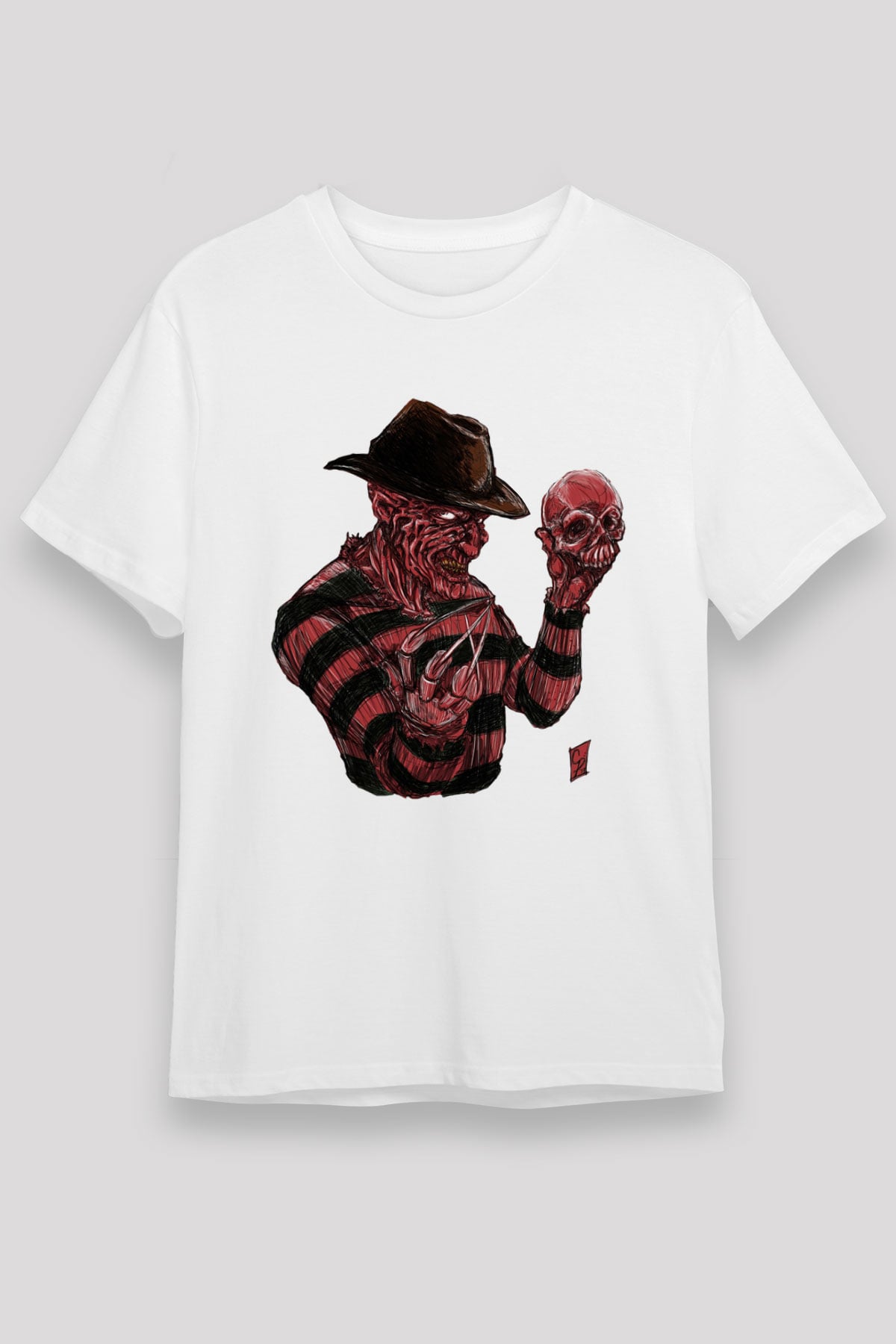 Nightmare on Elm Street Elm Sokağı Beyaz Unisex Tişört