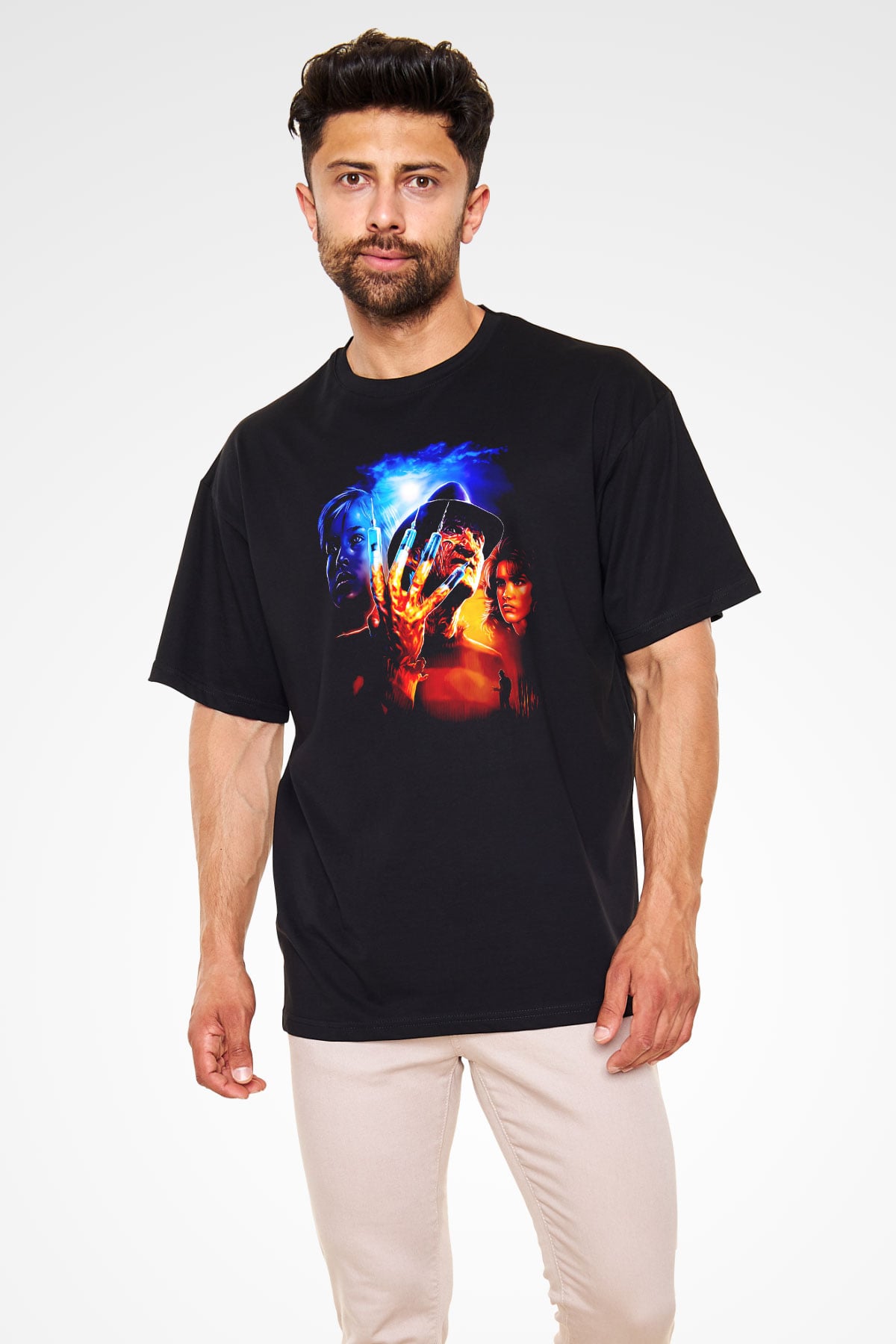 Nightmare on Elm Street Elm Sokağı Siyah Unisex Tişört
