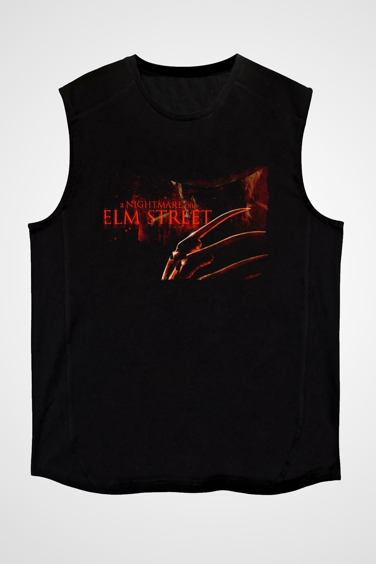 Nightmare on Elm Street Elm Sokağı Siyah Unisex  Kolsuz Tişört