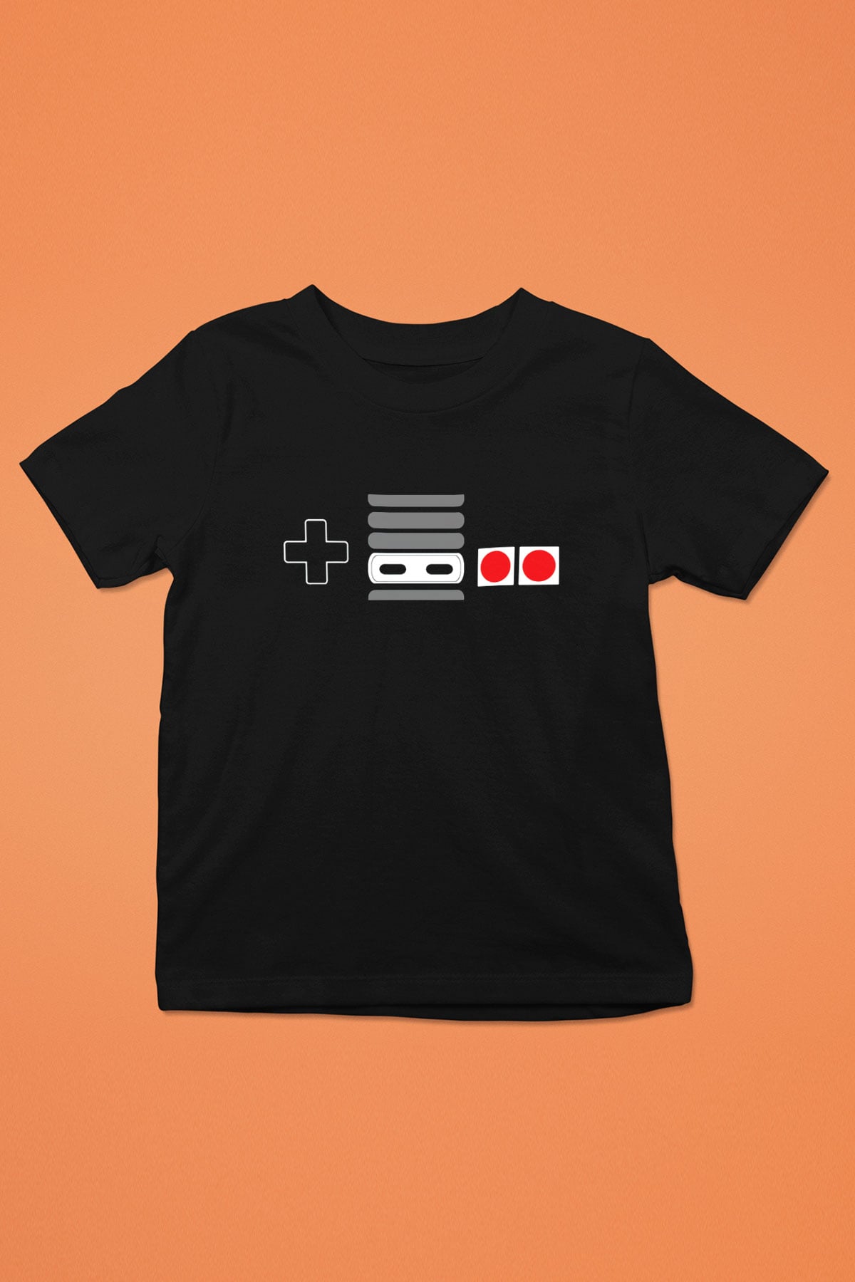 Nintendo Baskılı Siyah Unisex Çocuk Tişört