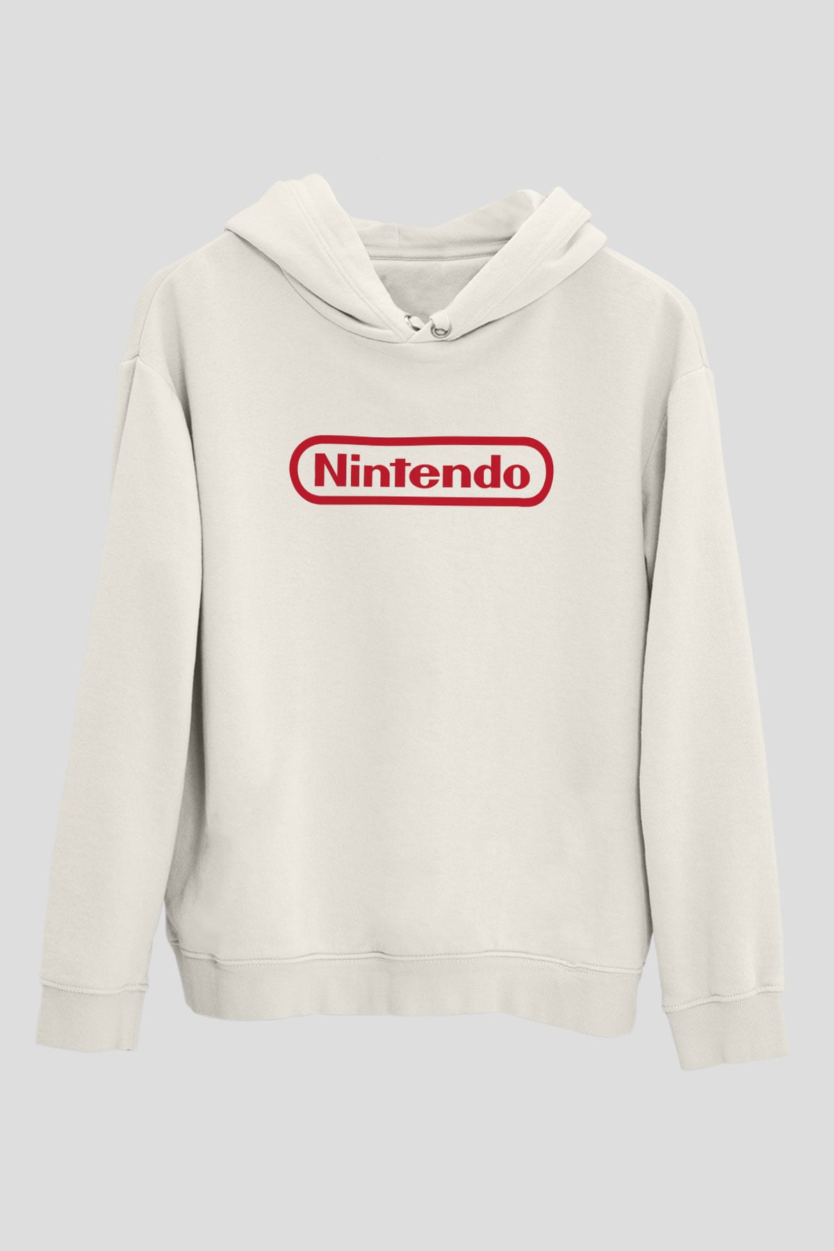 Nintendo Beyaz Unisex Kapşonlu Sweatshirt