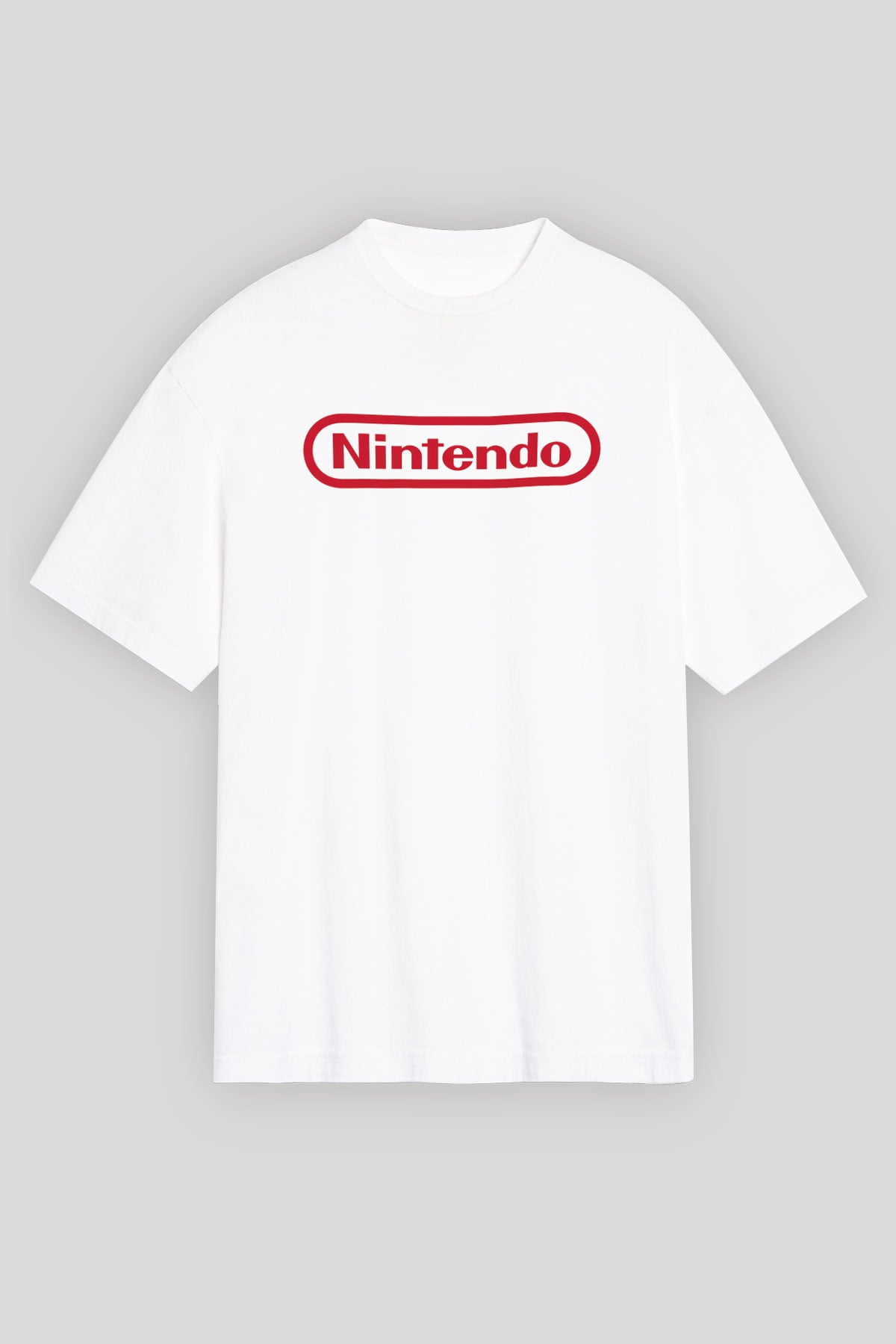 Nintendo Beyaz Unisex Oversize Tişört T-Shirt