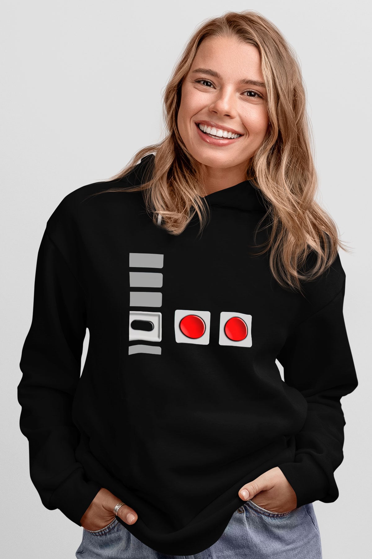 Nintendo Siyah Unisex Hoodie