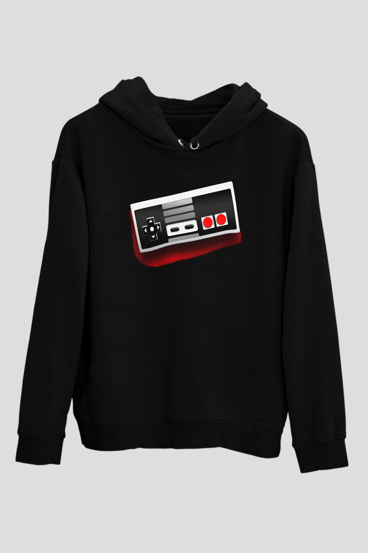 Nintendo Siyah Unisex Kapüşonlu Sweatshirt