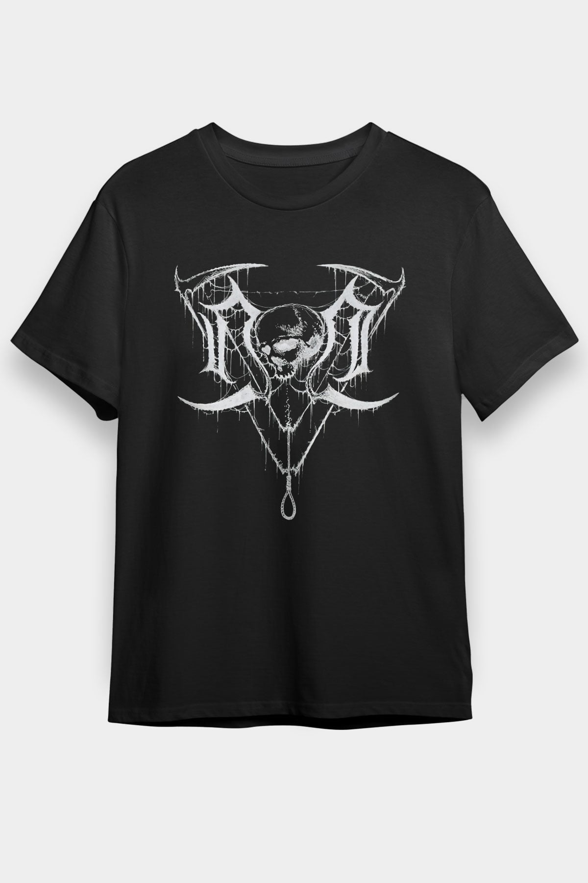 Nocturnal Depression Baskılı Unisex Siyah Tişört - Tshirt