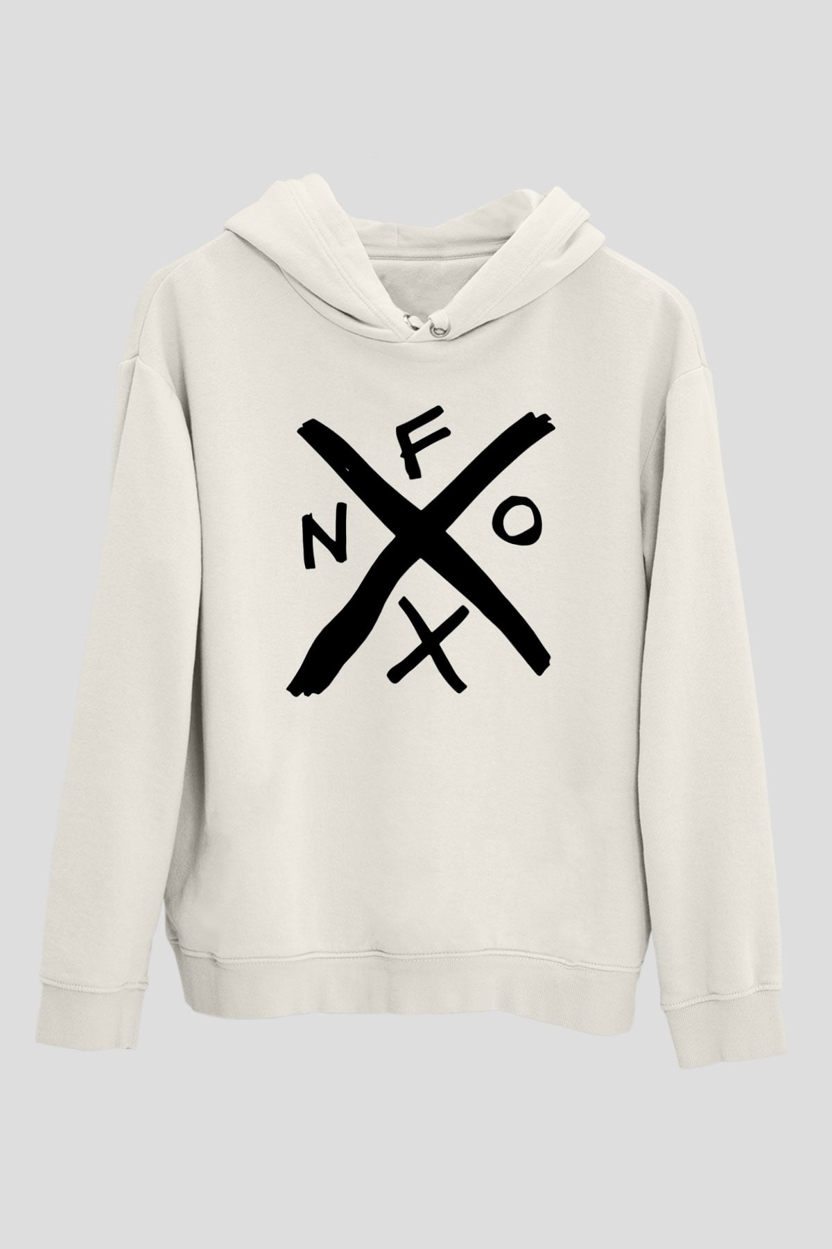 NOFX Beyaz Unisex Kapşonlu Sweatshirt