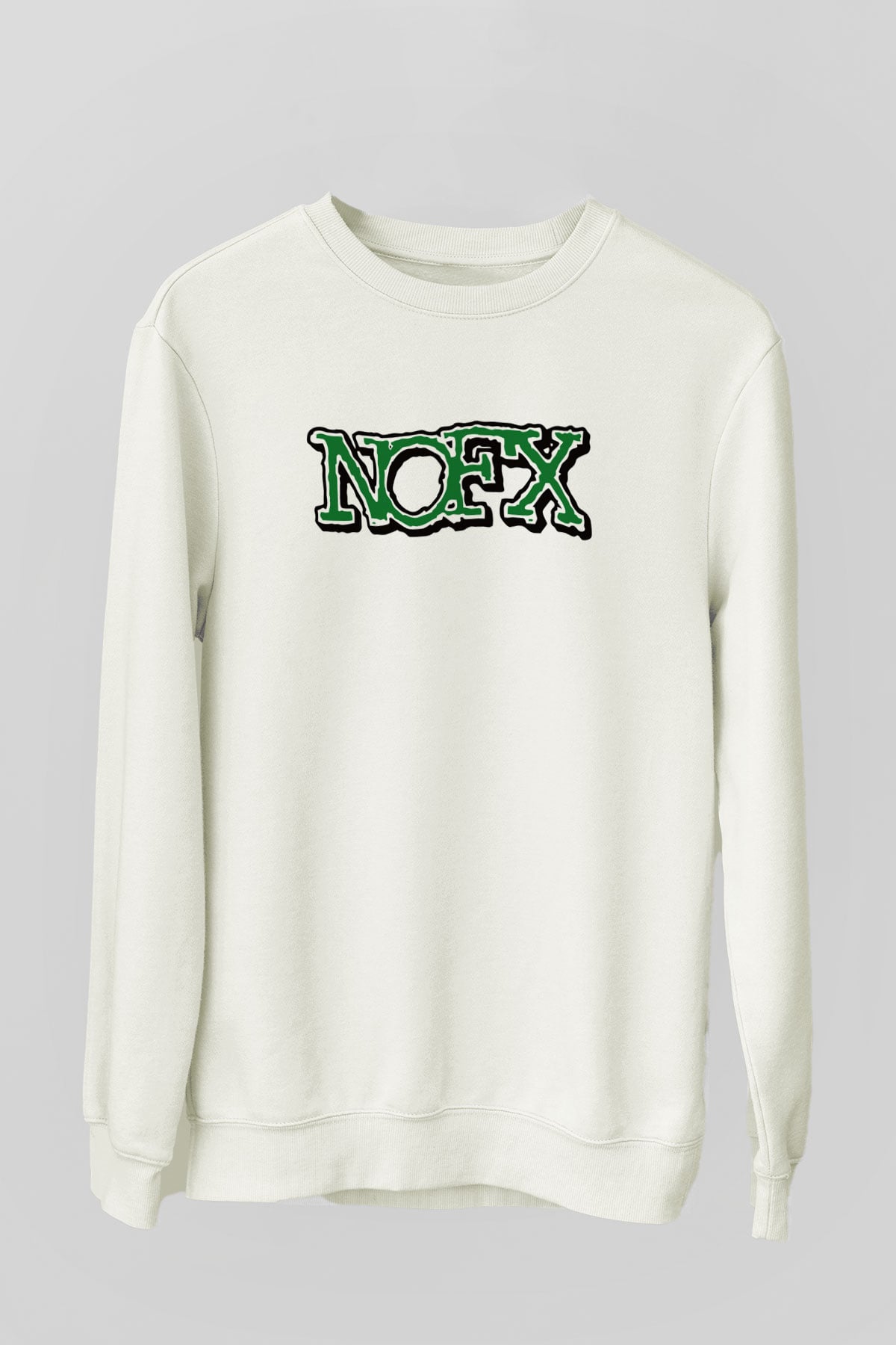 NOFX Beyaz Unisex Sweatshirt