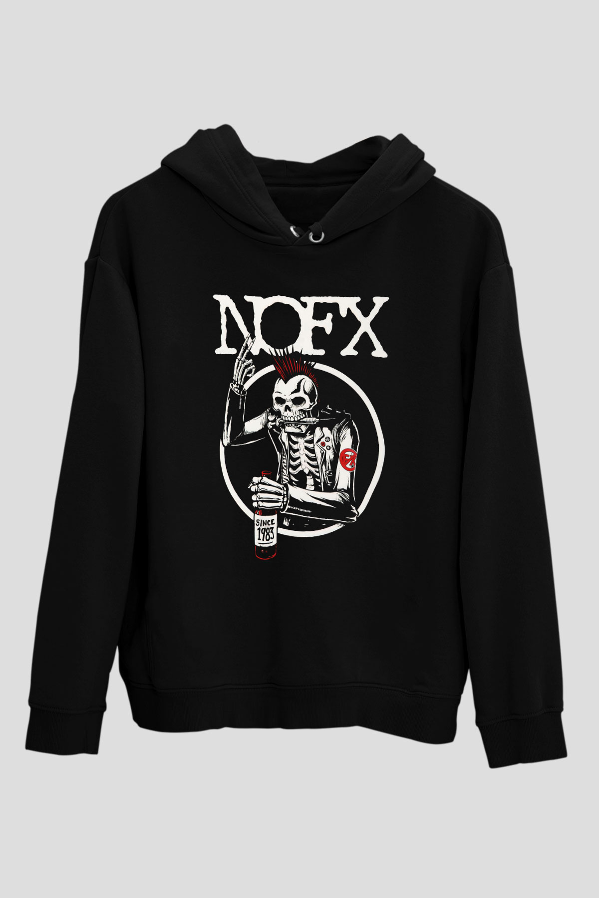 NOFX Siyah Unisex Hoodie