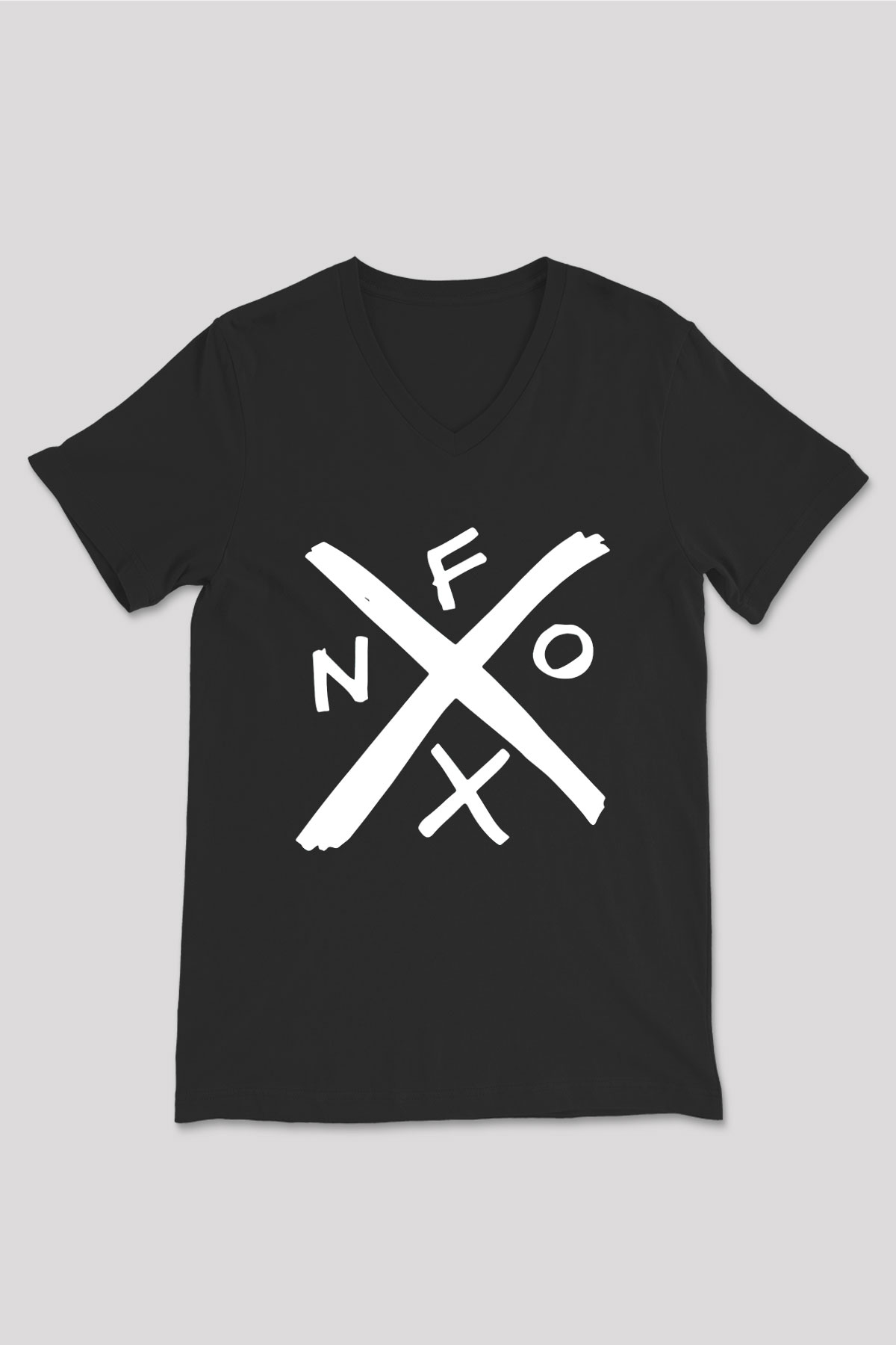 NOFX Siyah Unisex V Yaka Tişört T-Shirt