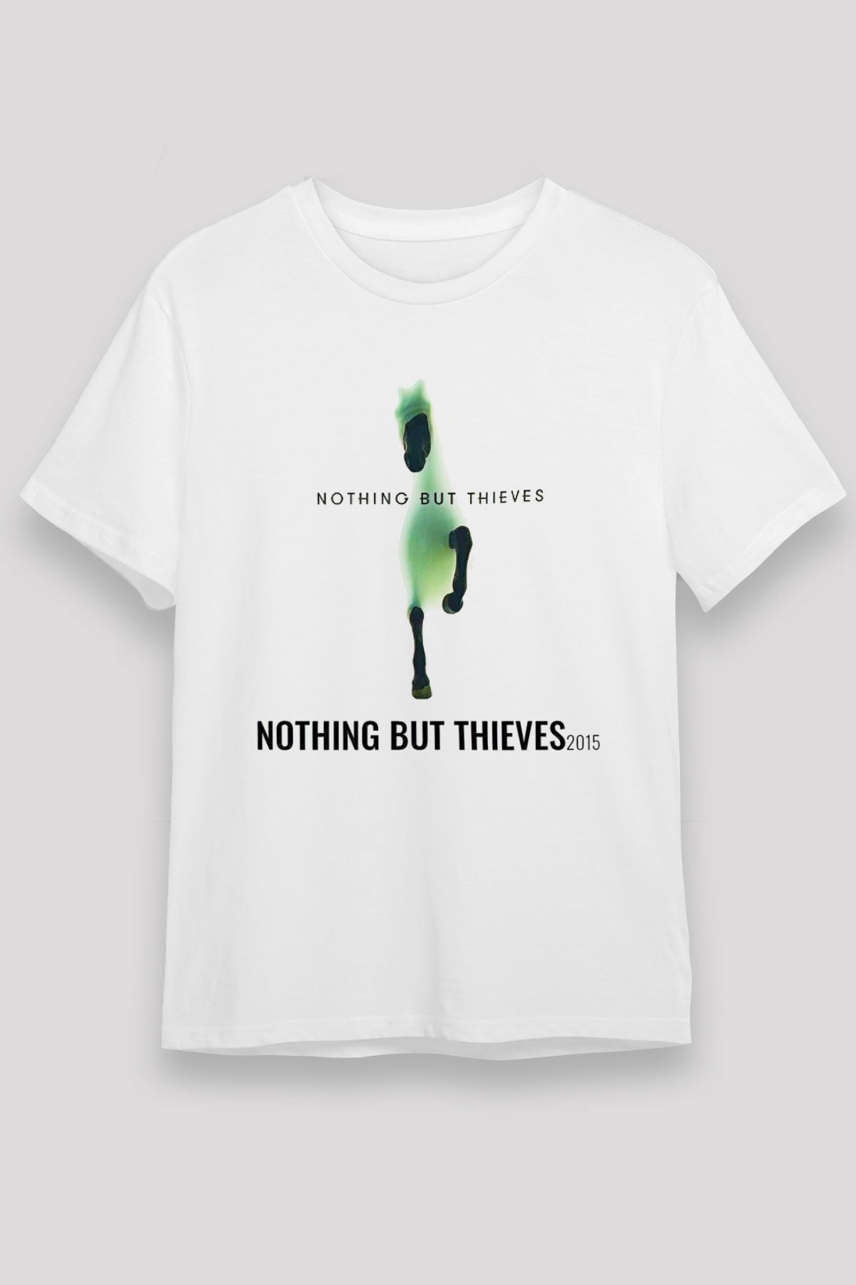 Nothing But Thieves Baskılı Unisex Beyaz Tişört - Tshirt