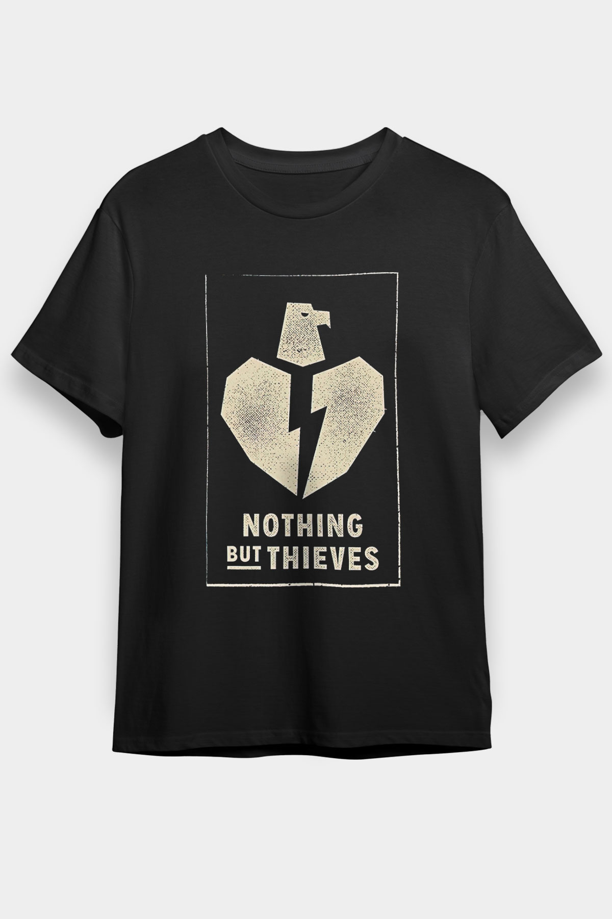 Nothing But Thieves Baskılı Unisex Siyah Tişört - Tshirt