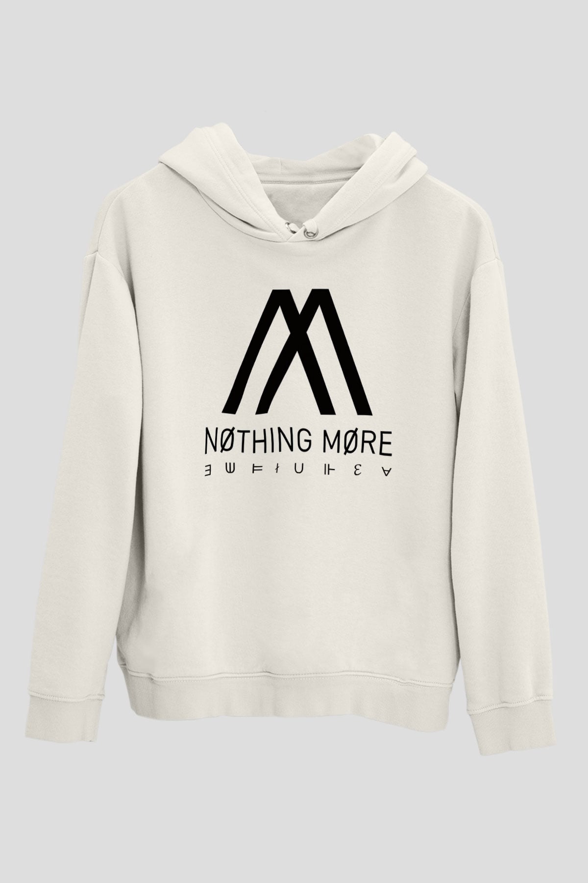 Nothing More Beyaz Unisex Kapşonlu Sweatshirt