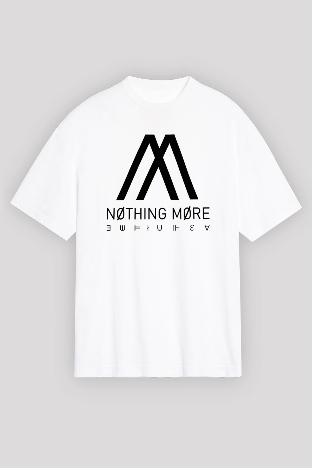 Nothing More Beyaz Unisex Oversize Tişört T-Shirt