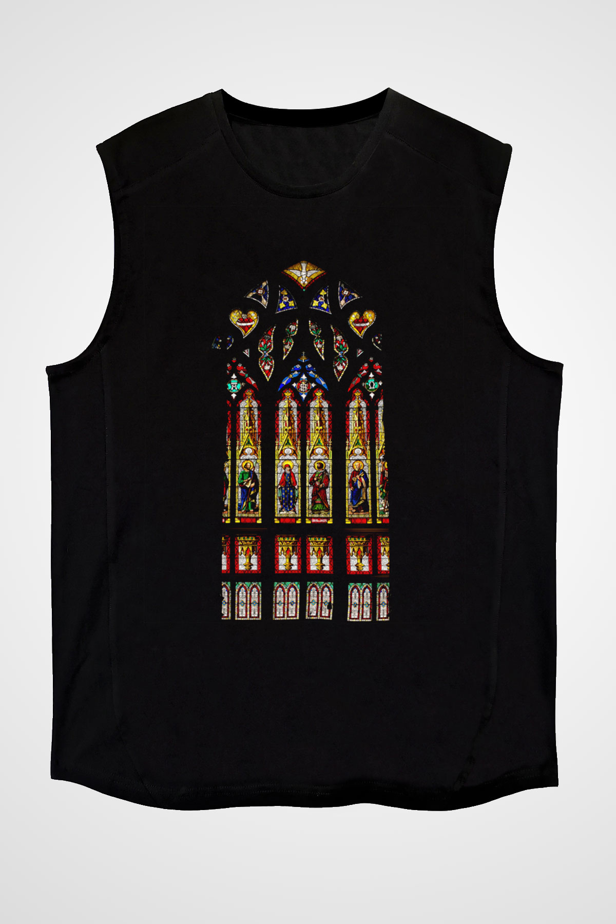 Notre Dame Katedrali Siyah Unisex Kolsuz Tişört